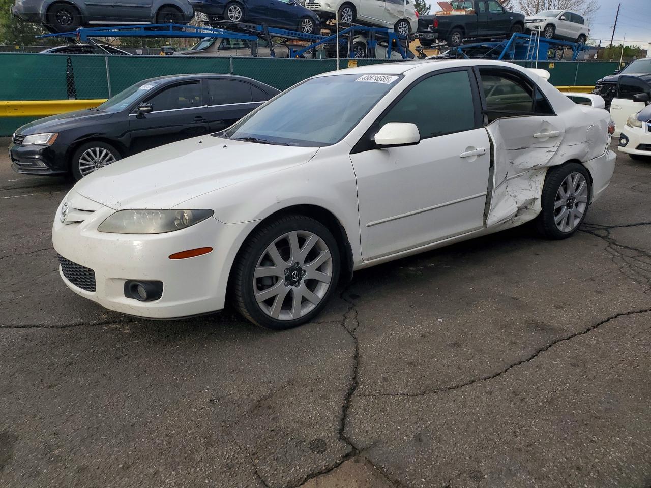 2006 Mazda 6 S White vin: 1YVHP80D765M07240