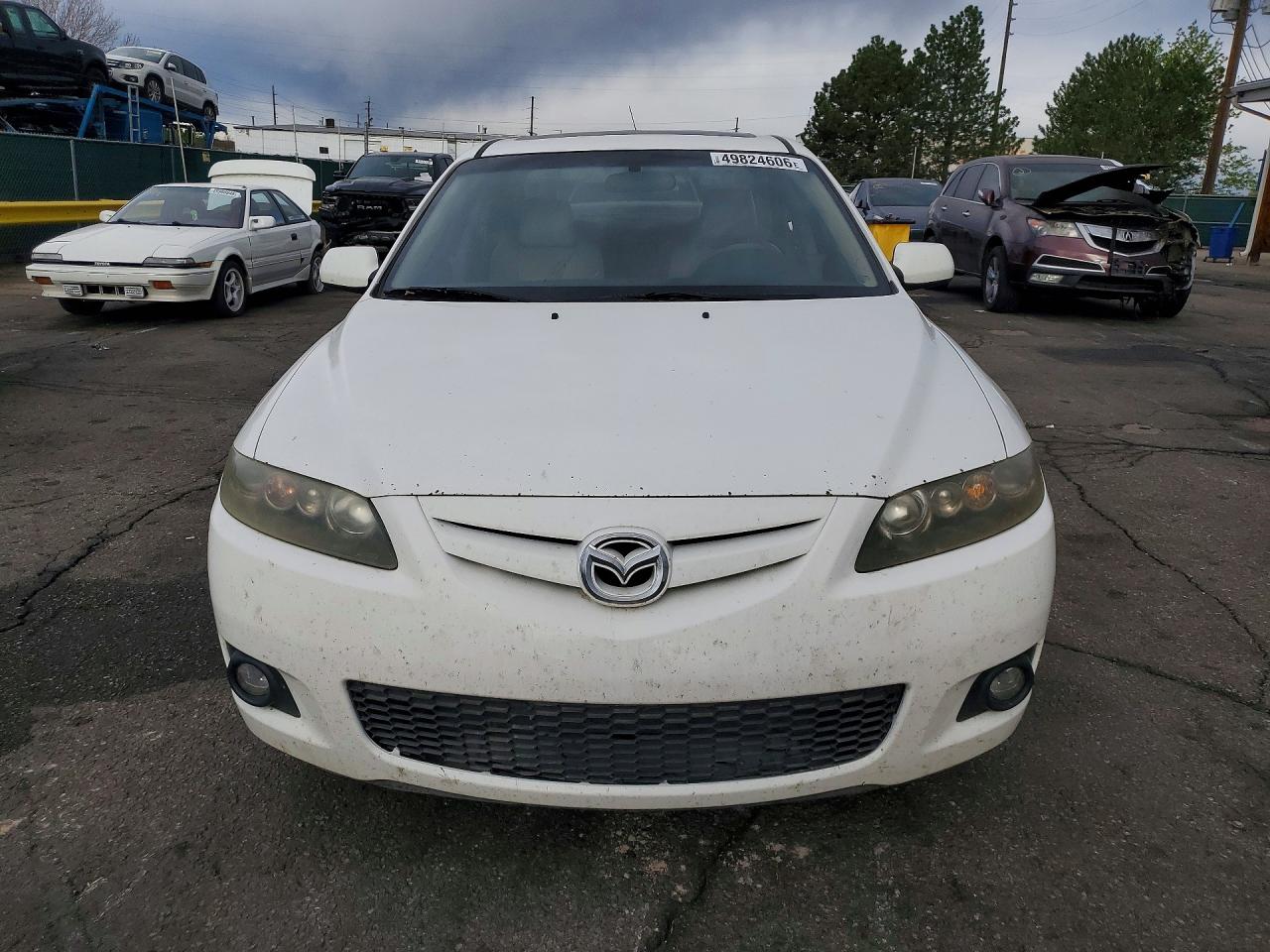 2006 Mazda 6 S White vin: 1YVHP80D765M07240
