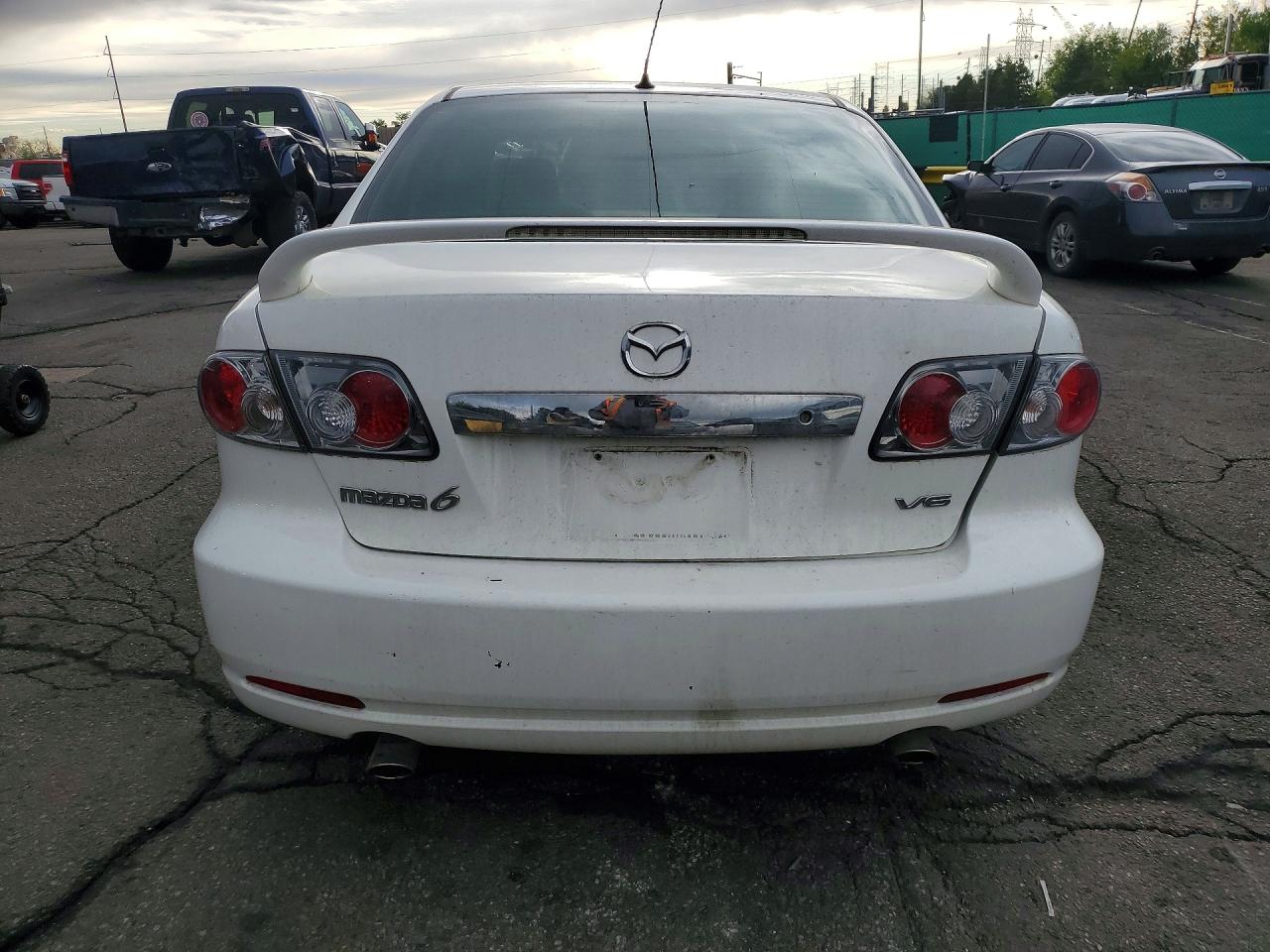 2006 Mazda 6 S White vin: 1YVHP80D765M07240