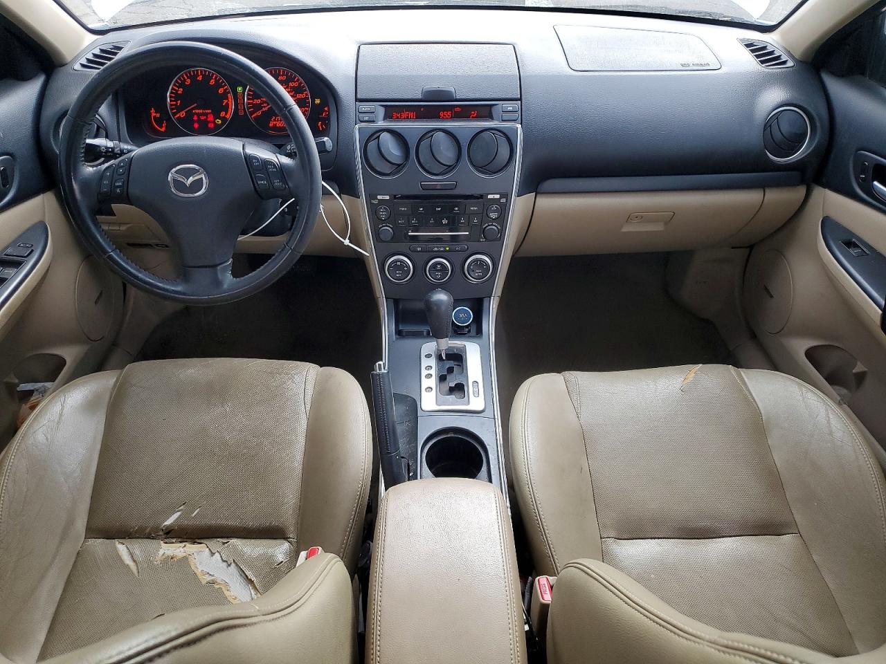 2006 Mazda 6 S White vin: 1YVHP80D765M07240