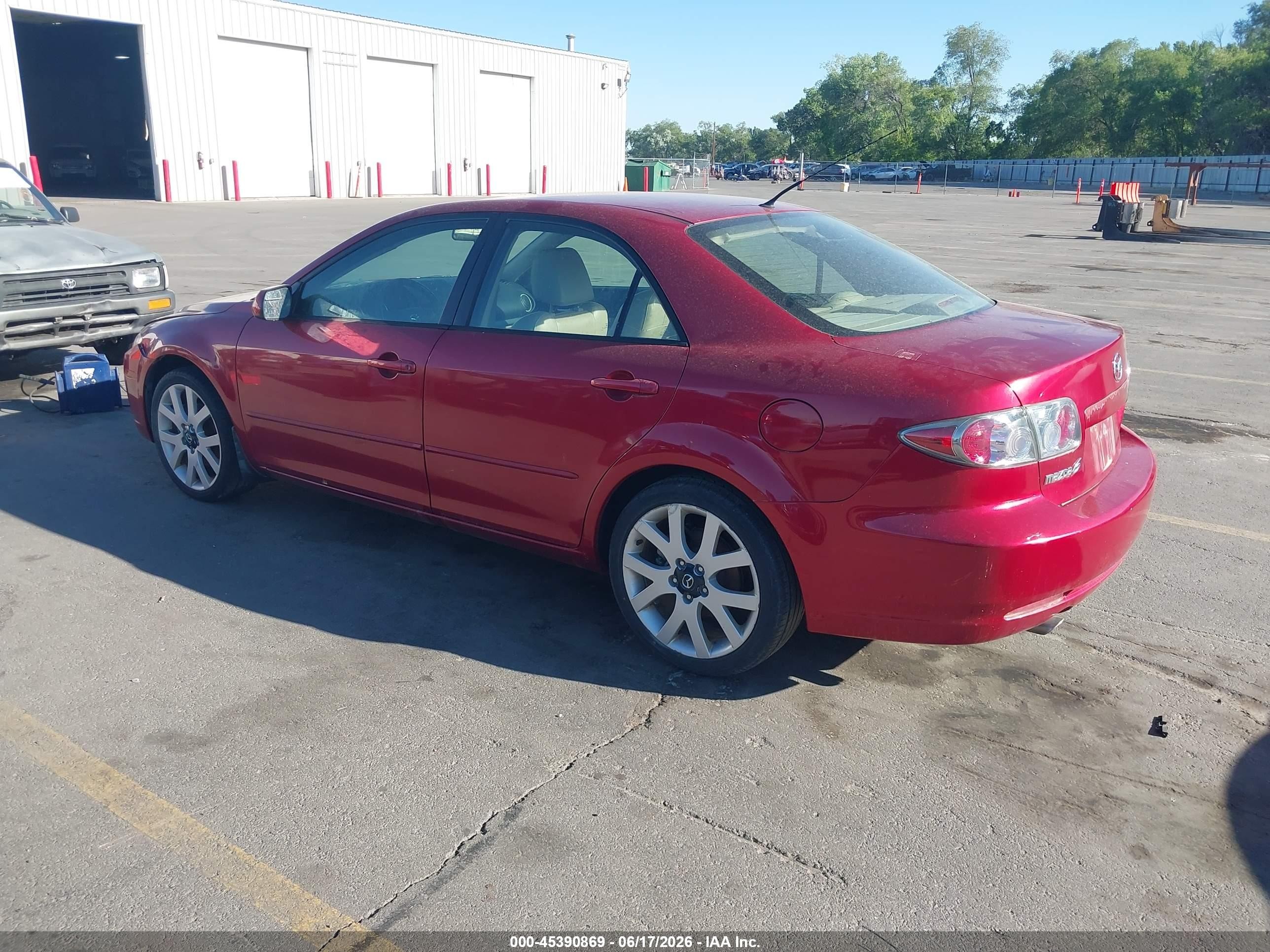 2006 Mazda Mazda6 S Grand Touring Красный vin: 1YVHP80D765M34891