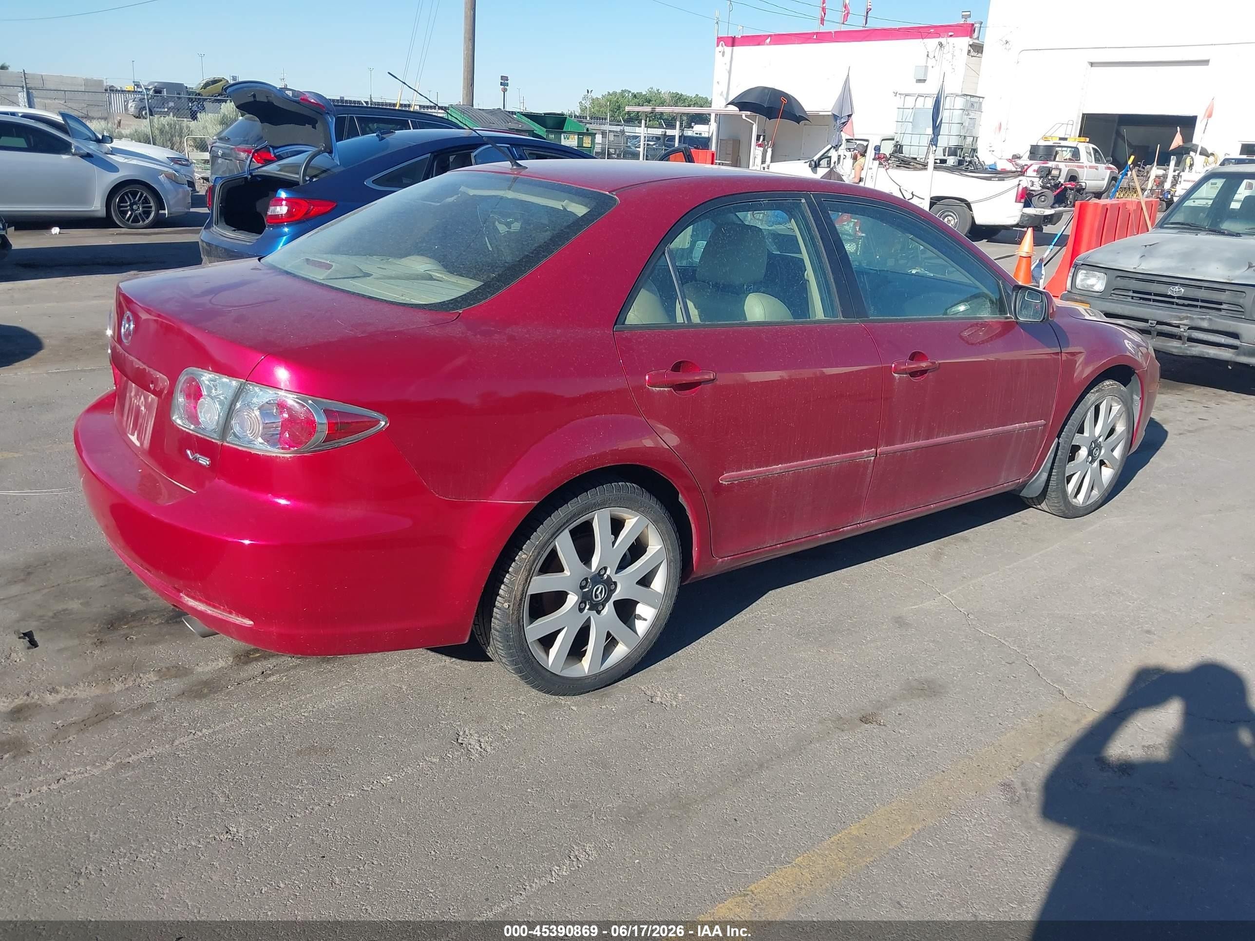 2006 Mazda Mazda6 S Grand Touring Красный vin: 1YVHP80D765M34891