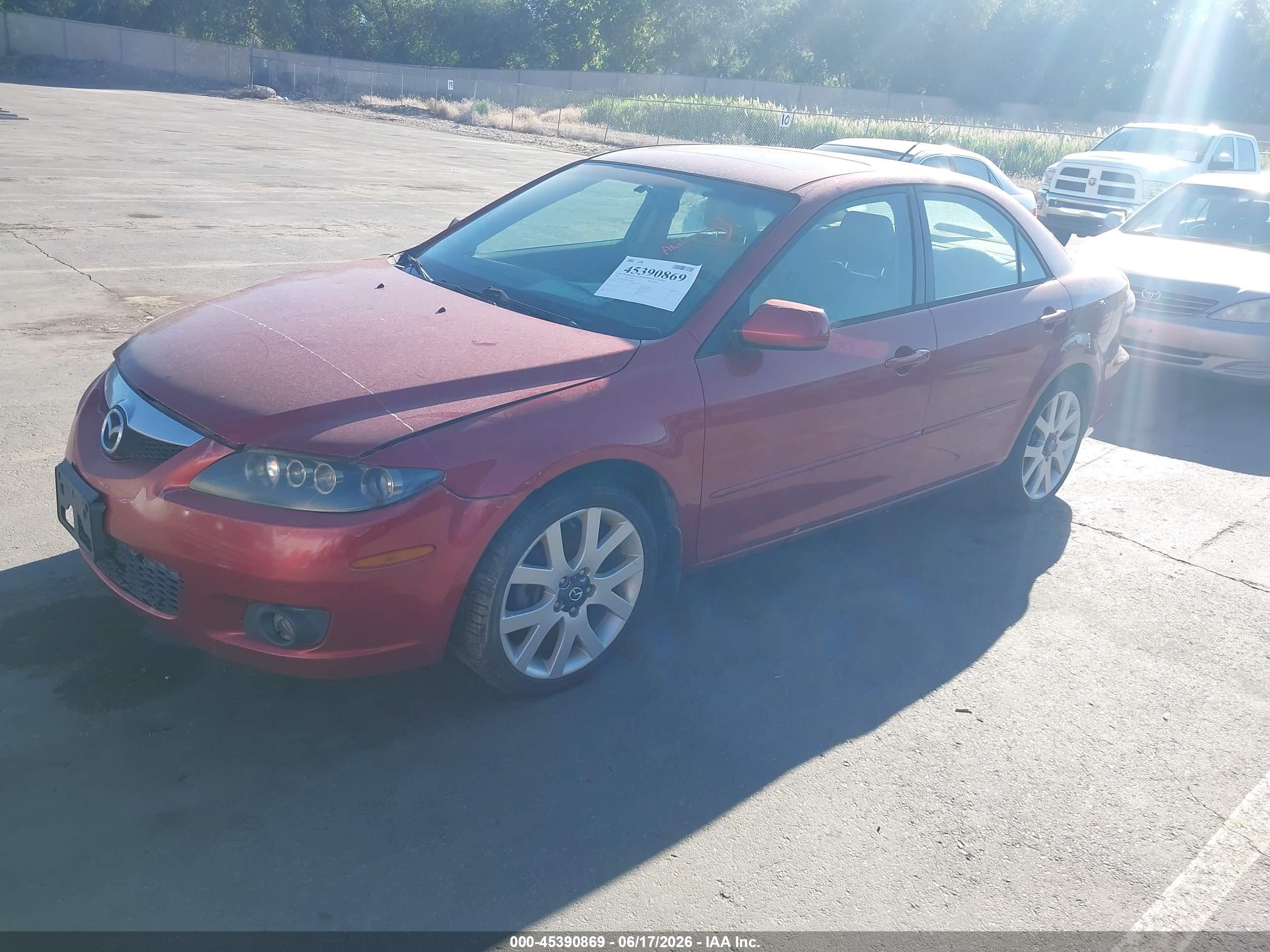 2006 Mazda Mazda6 S Grand Touring Красный vin: 1YVHP80D765M34891