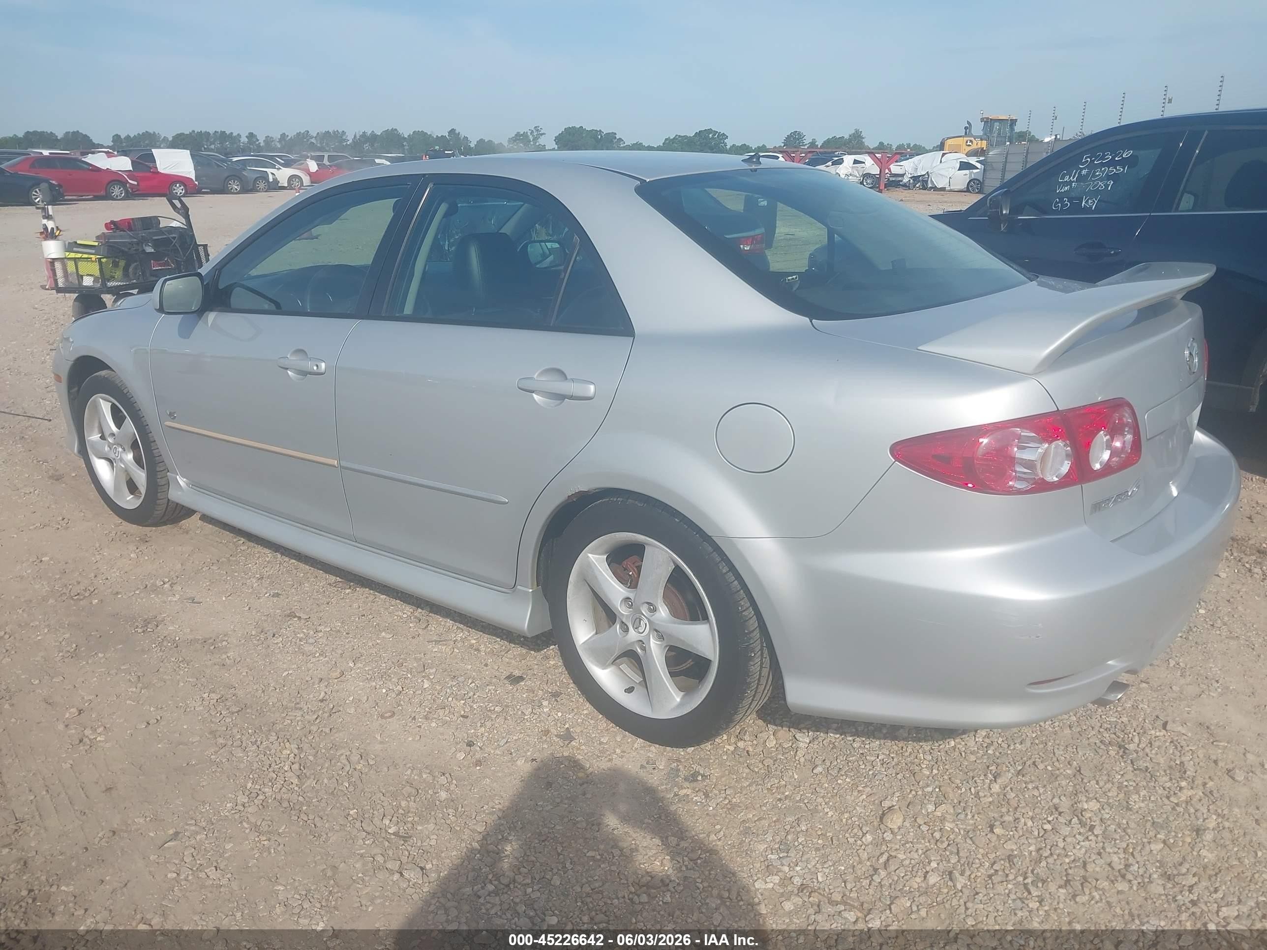2005 Mazda Mazda6 S Sport Серебряный vin: 1YVHP80D855M50628