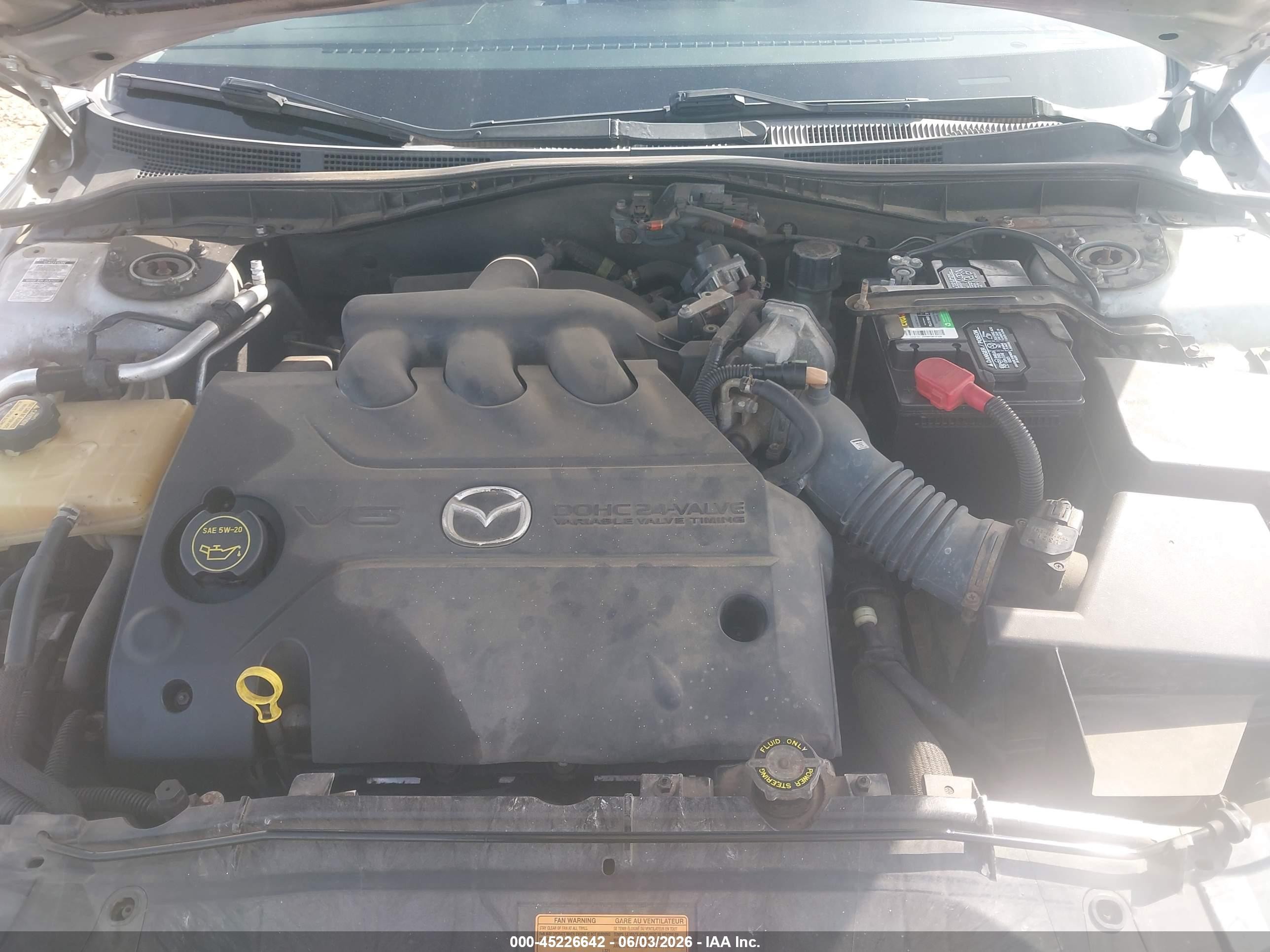 2005 Mazda Mazda6 S Sport Серебряный vin: 1YVHP80D855M50628