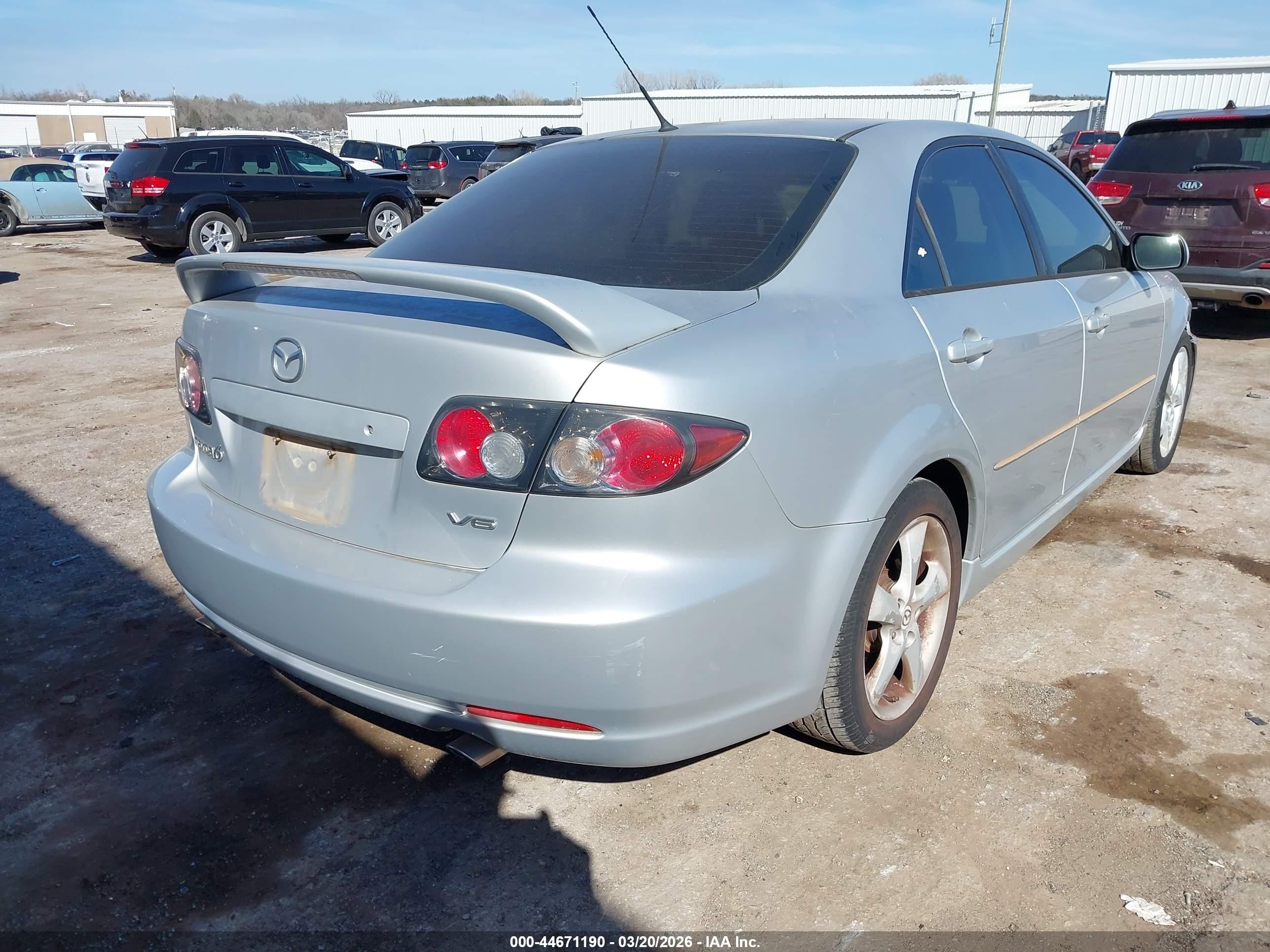 2006 Mazda Mazda6 I Grand Sport Silver vin: 1YVHP80D865M03519