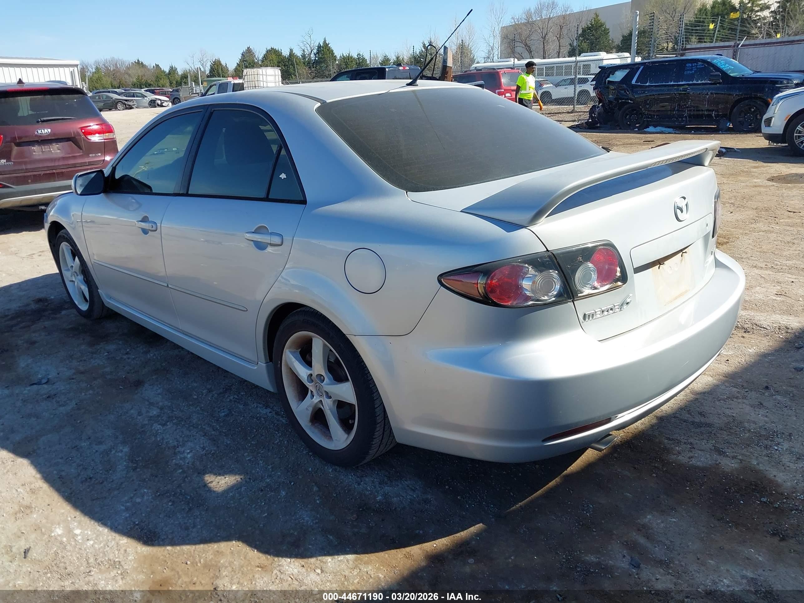 2006 Mazda Mazda6 I Grand Sport Silver vin: 1YVHP80D865M03519