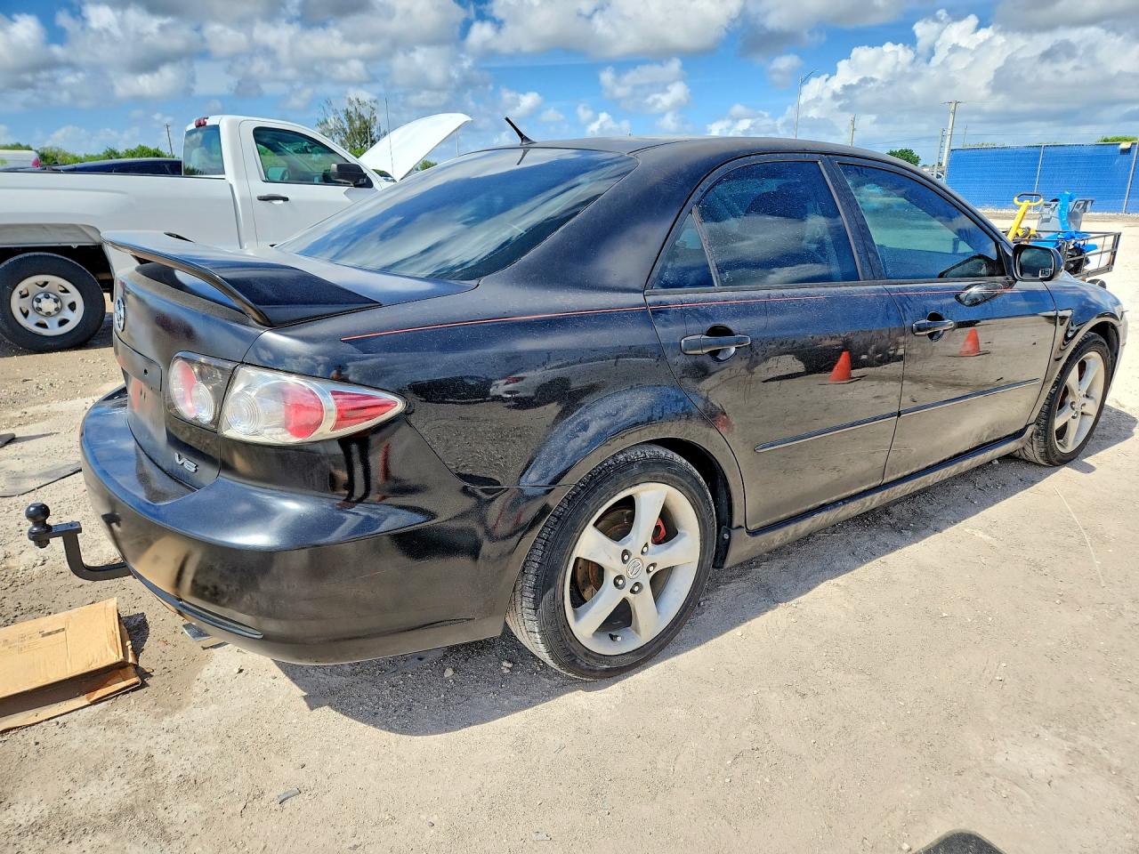 2006 Mazda 6 S Black vin: 1YVHP80D865M19378