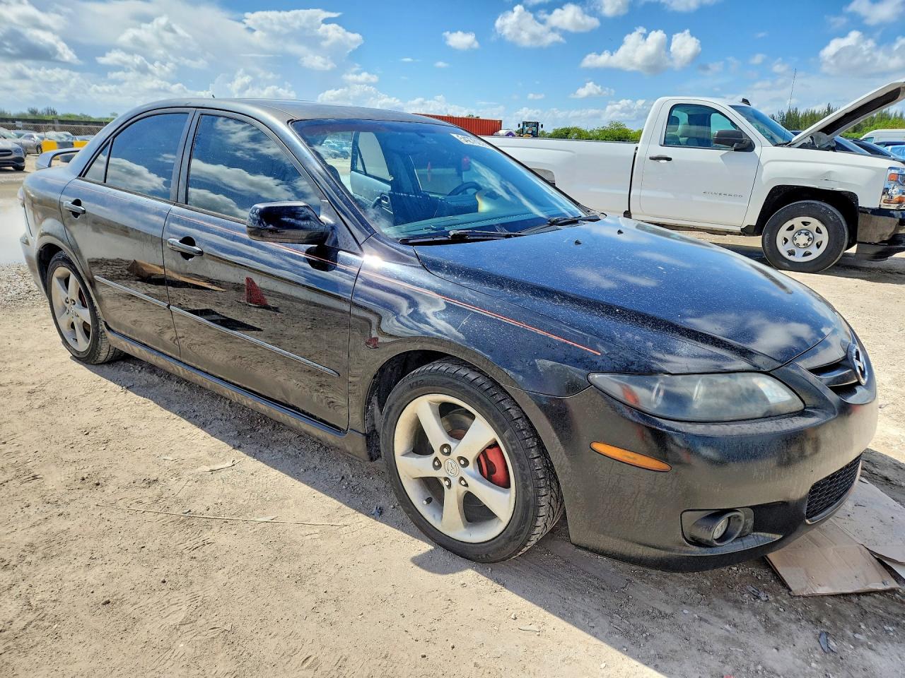 2006 Mazda 6 S Black vin: 1YVHP80D865M19378