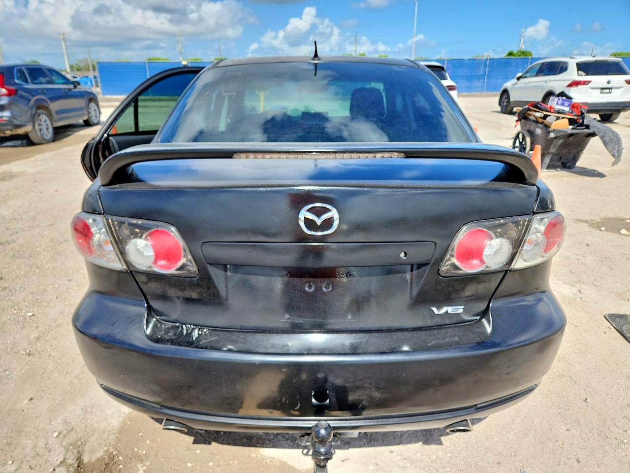 2006 Mazda 6 S Black vin: 1YVHP80D865M19378