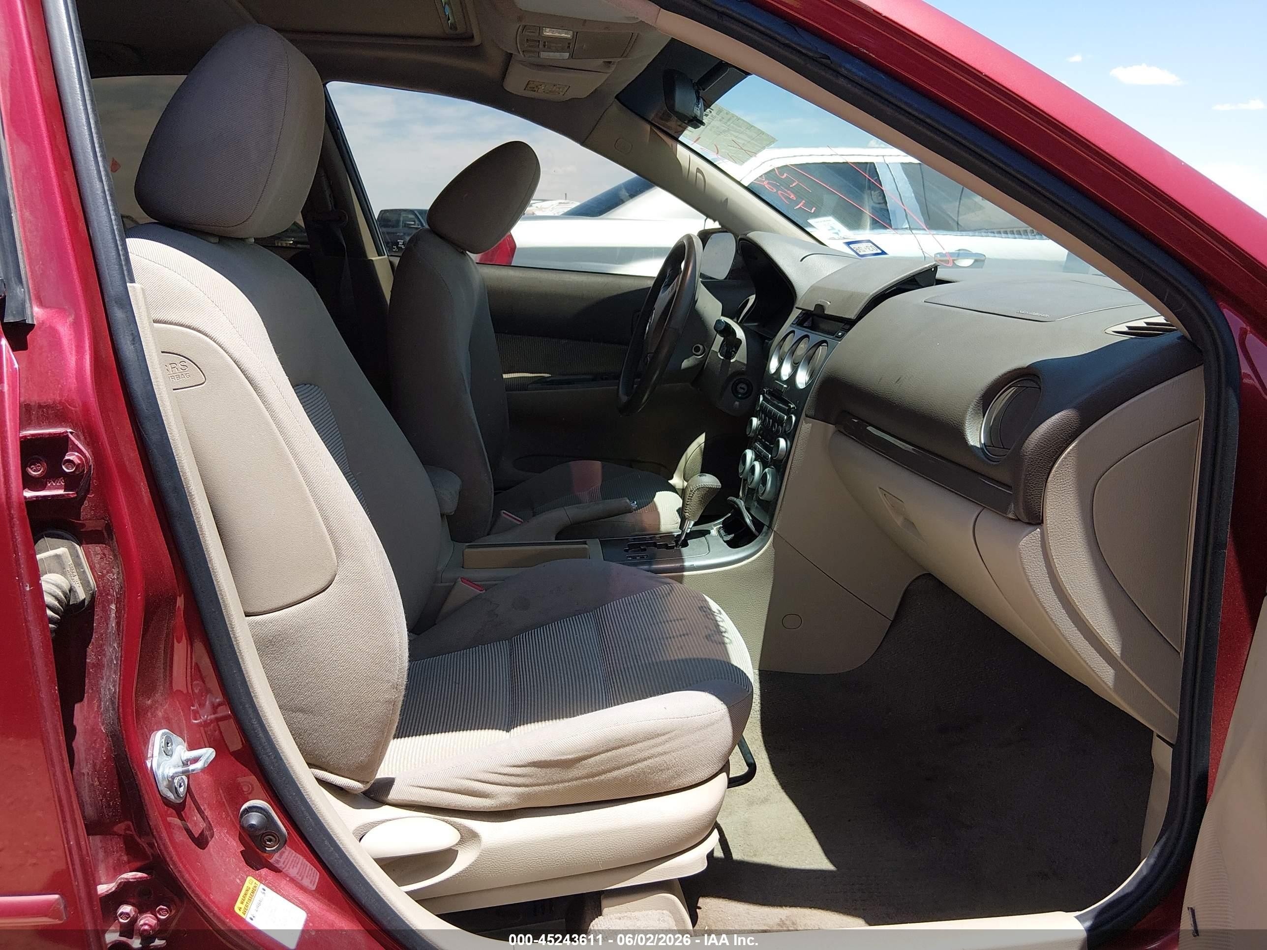 2004 Mazda Mazda6 S Red vin: 1YVHP80D945N66273