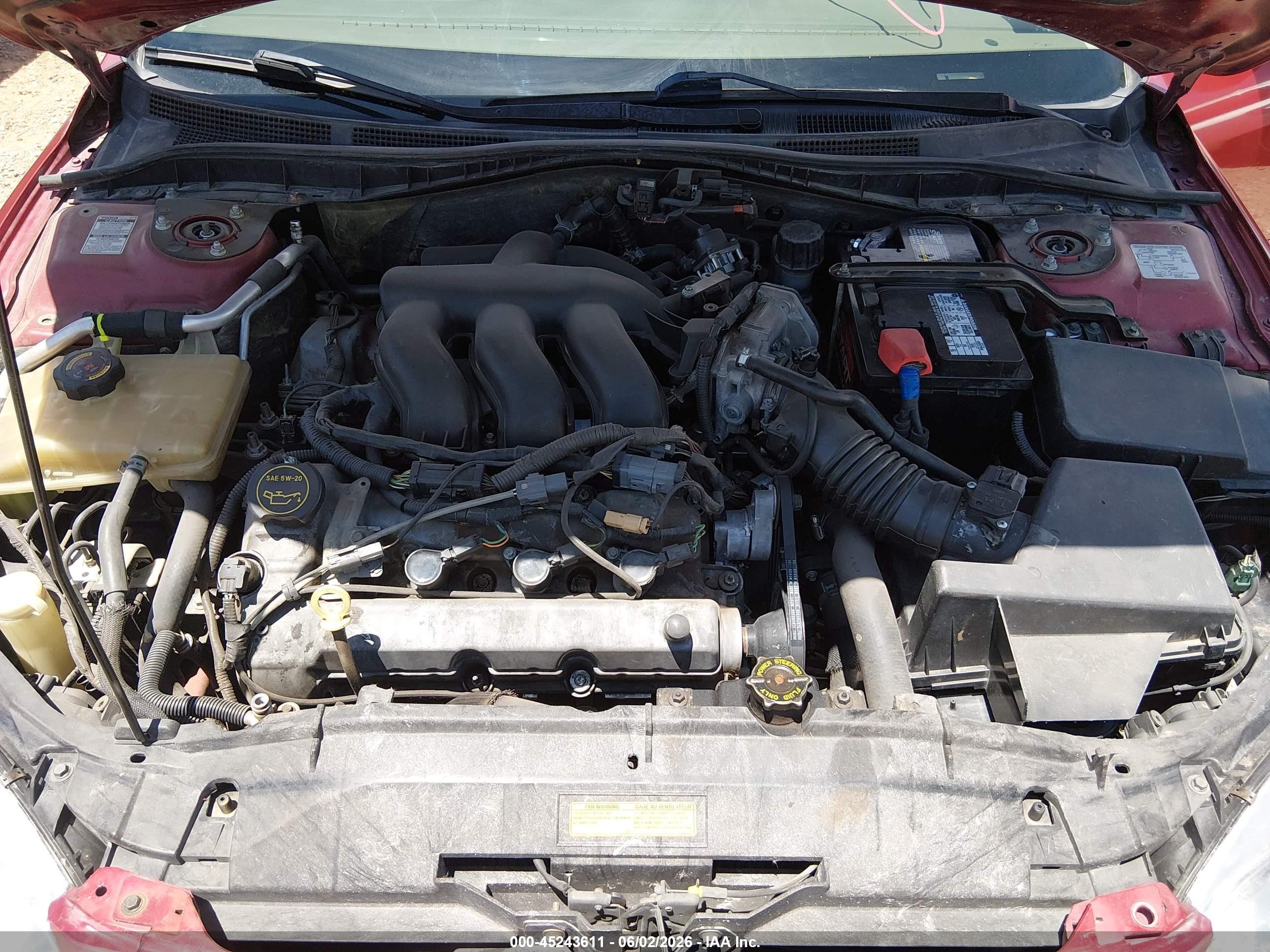 2004 Mazda Mazda6 S Red vin: 1YVHP80D945N66273