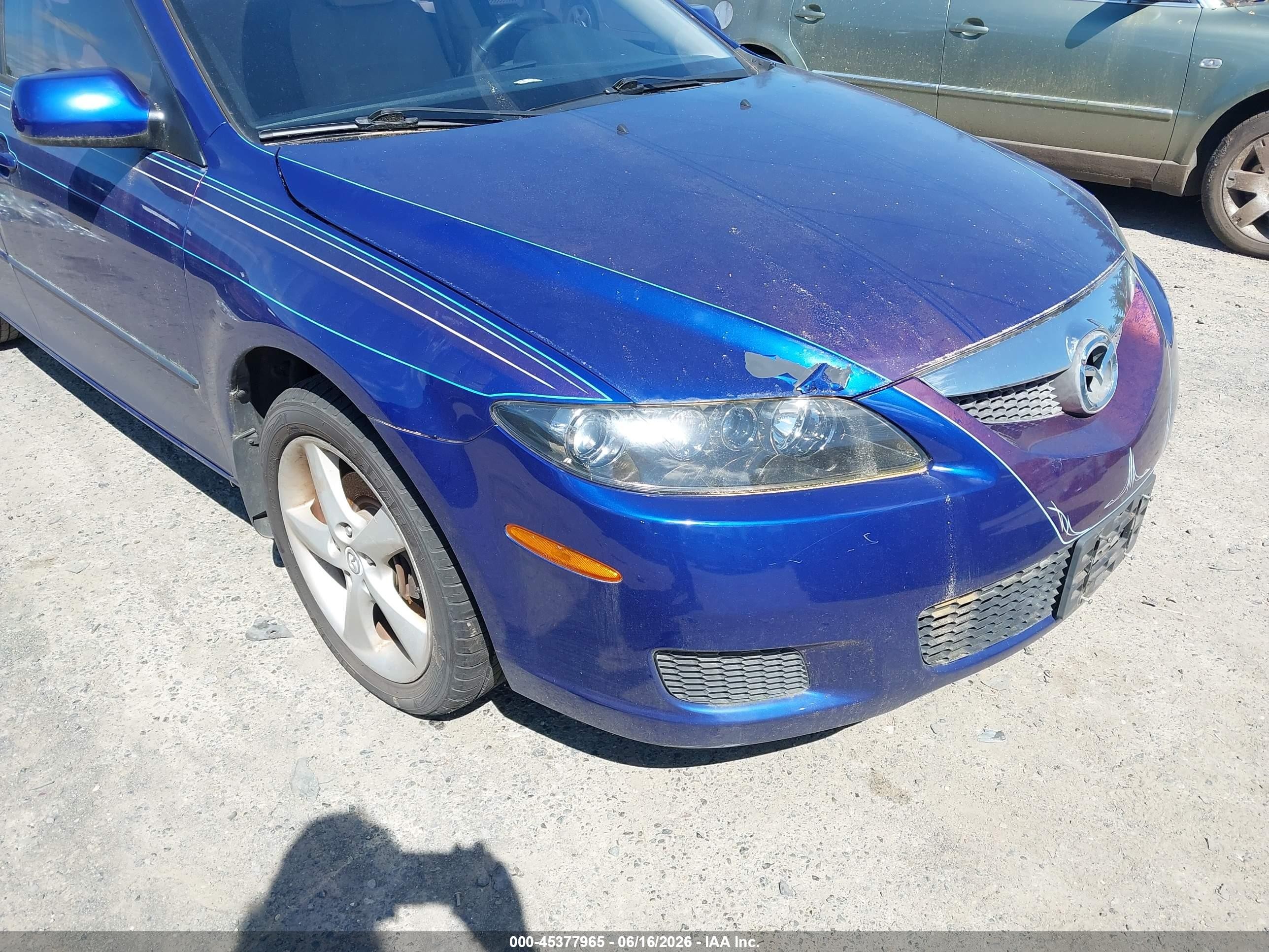 2006 Mazda Mazda6 S Blue vin: 1YVHP80D965M22662