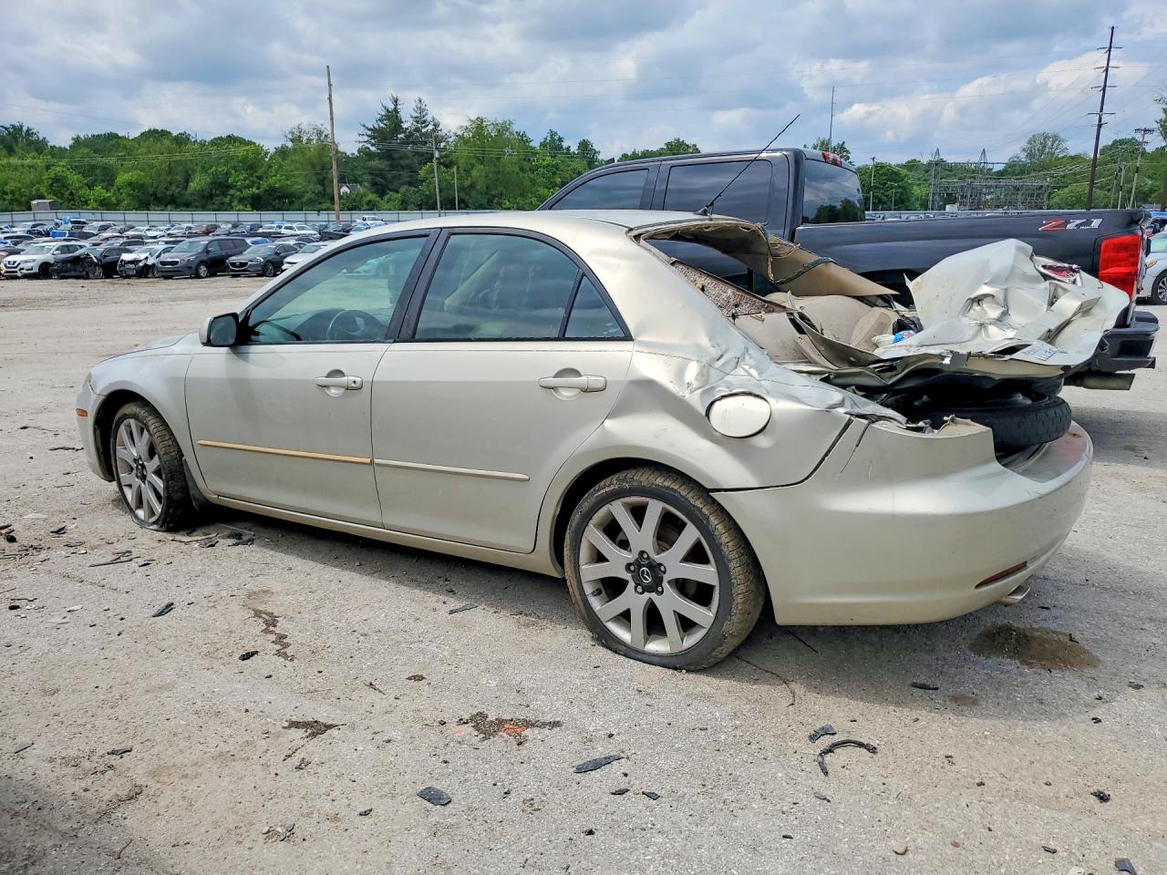 2006 Mazda 6 S Silver vin: 1YVHP80D965M27568