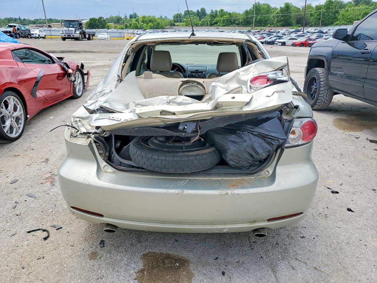 2006 Mazda 6 S Silver vin: 1YVHP80D965M27568
