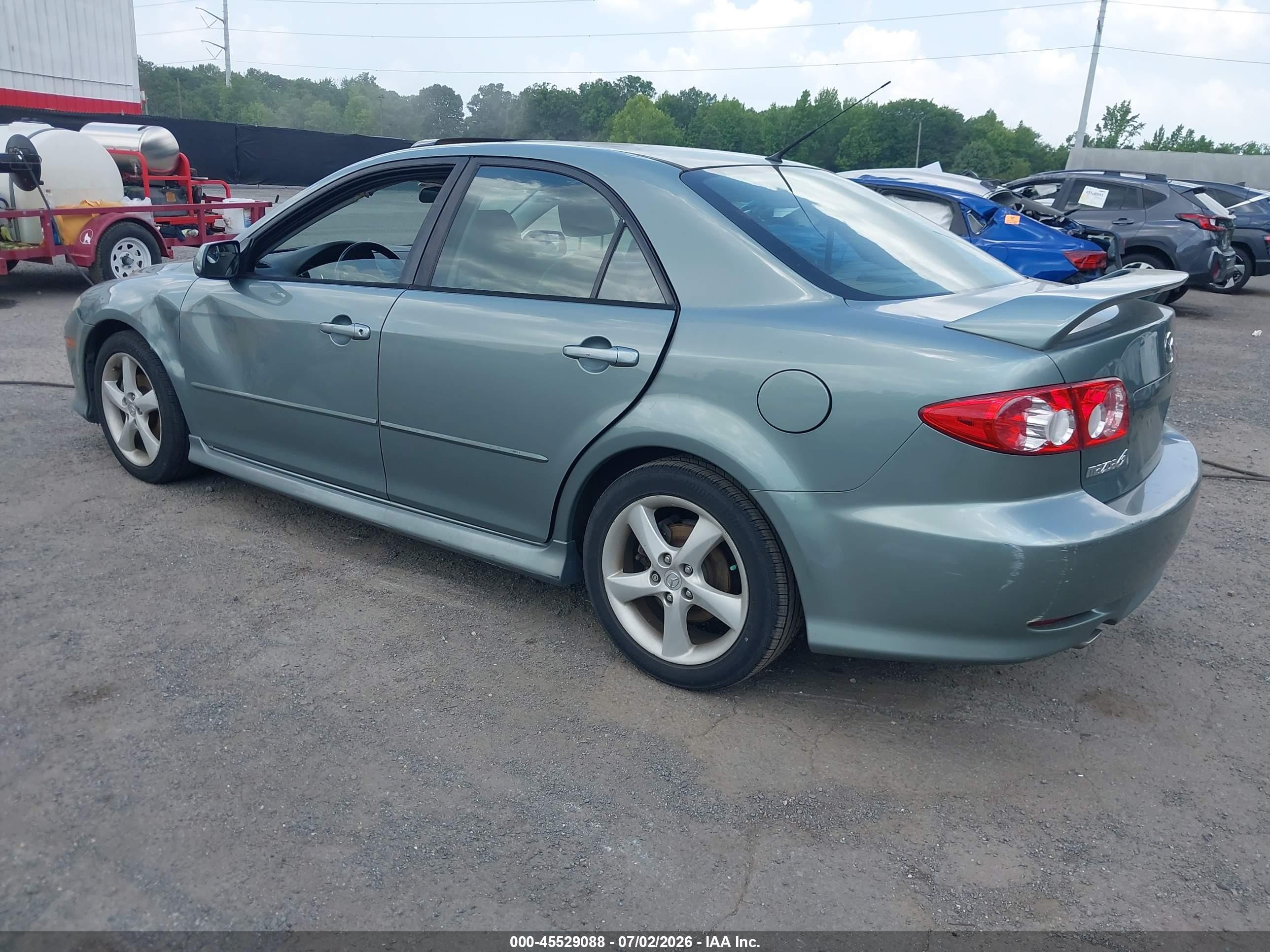 2004 Mazda Mazda6 S Teal vin: 1YVHP80DX45N24999