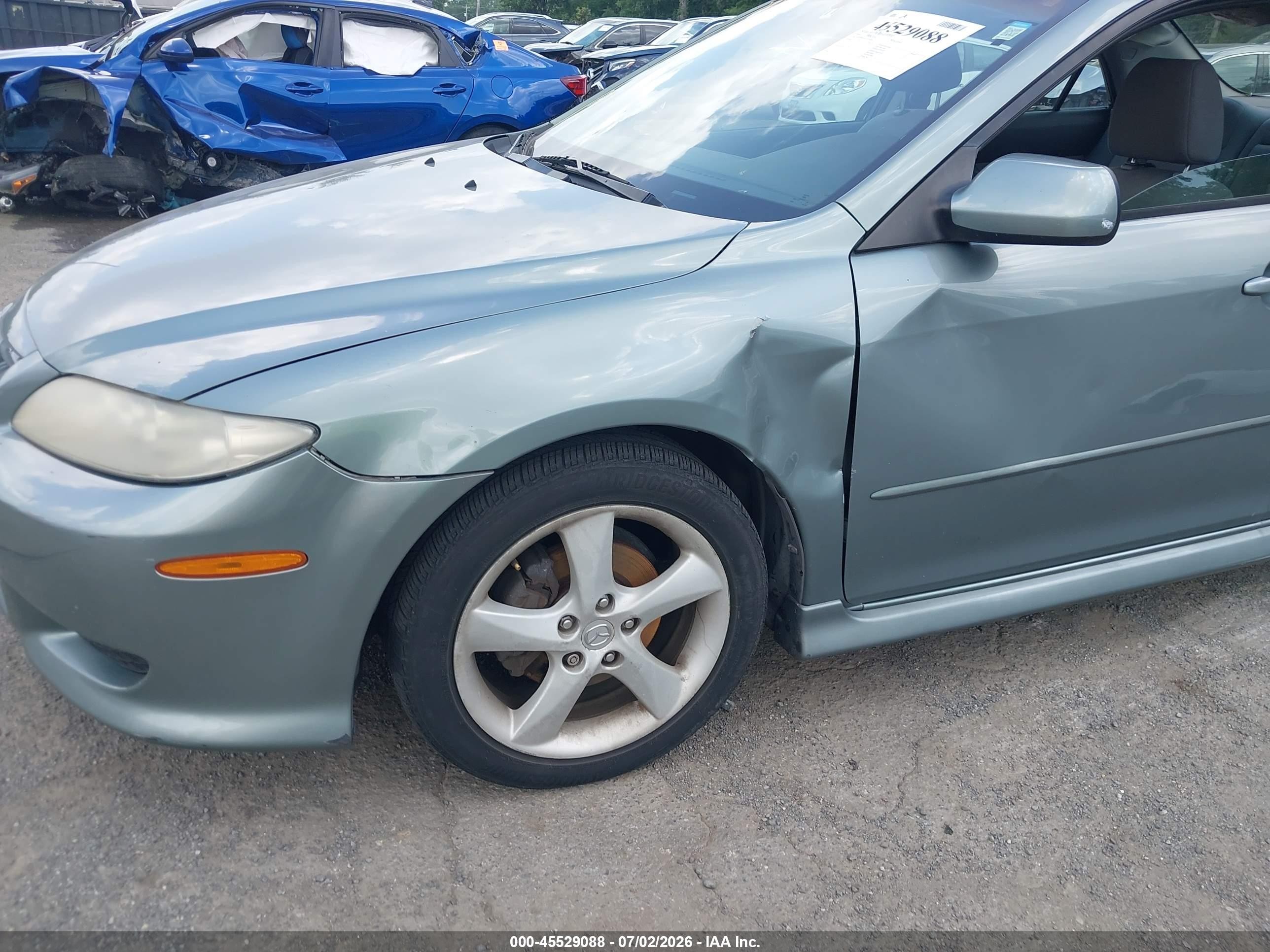 2004 Mazda Mazda6 S Teal vin: 1YVHP80DX45N24999
