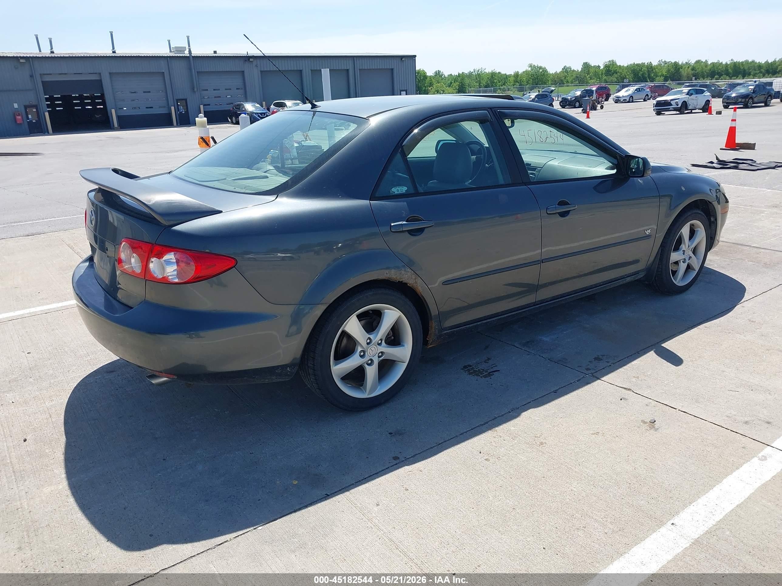 2005 Mazda Mazda6 S Grand Touring Gray vin: 1YVHP80DX55M04122