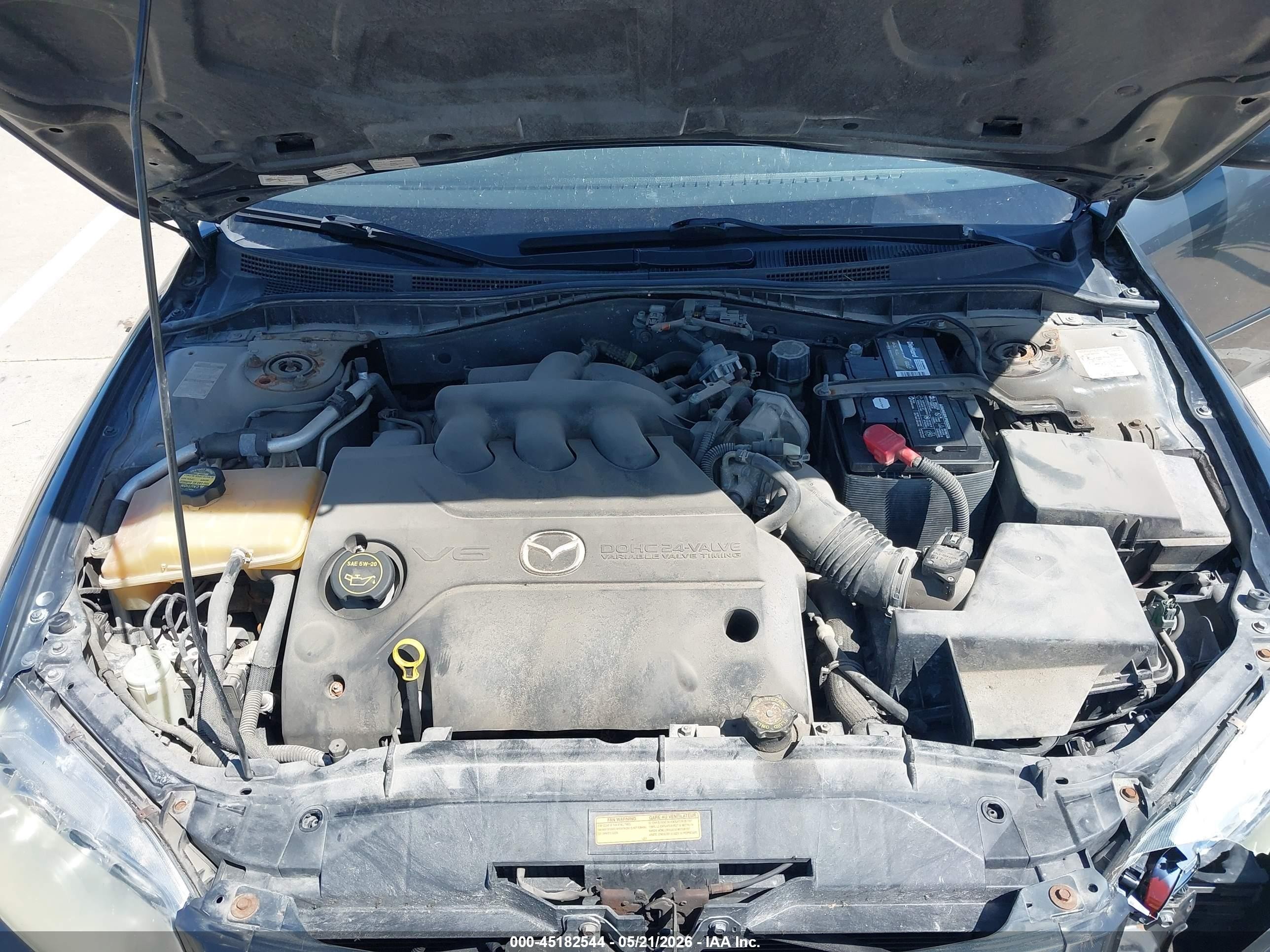 2005 Mazda Mazda6 S Grand Touring Gray vin: 1YVHP80DX55M04122