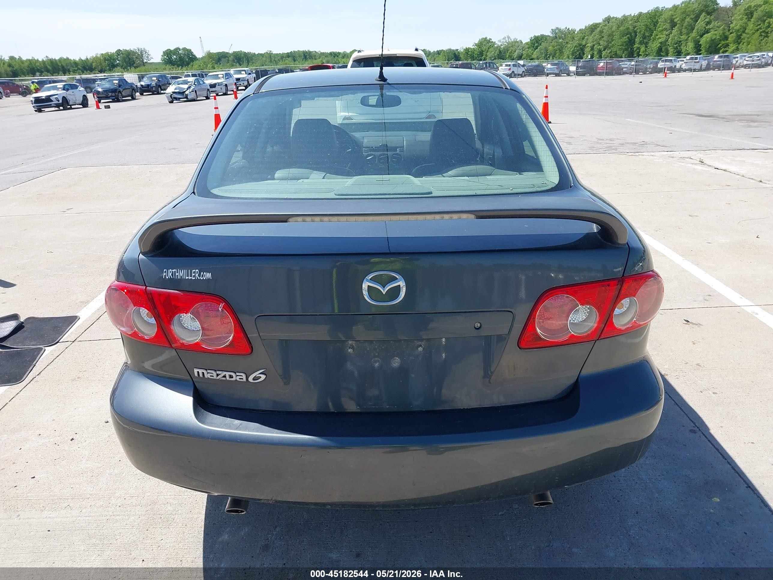 2005 Mazda Mazda6 S Grand Touring Gray vin: 1YVHP80DX55M04122