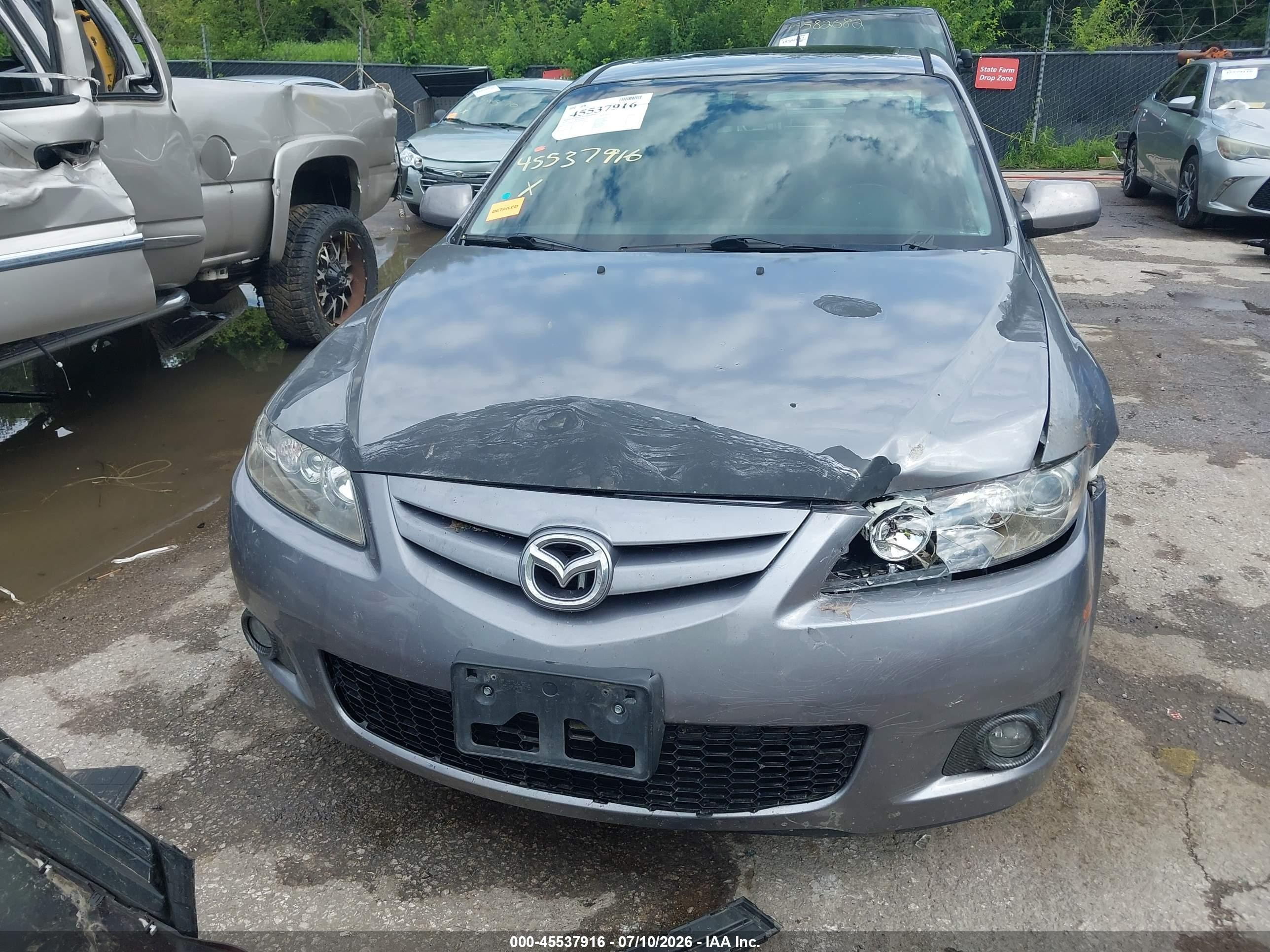 2006 Mazda Mazda6 Sport S Gray vin: 1YVHP80DX65M38708