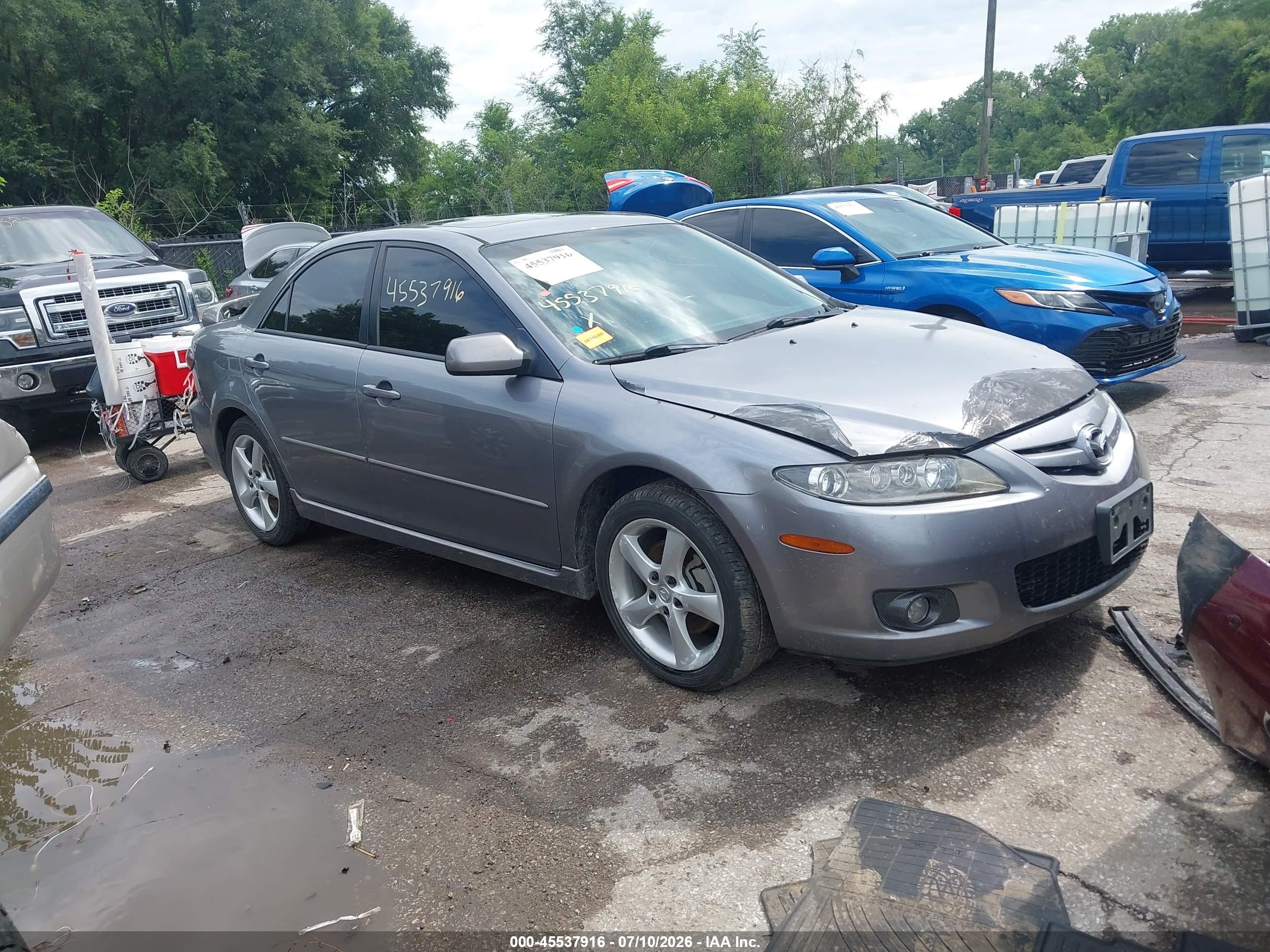 2006 Mazda Mazda6 Sport S Gray vin: 1YVHP80DX65M38708