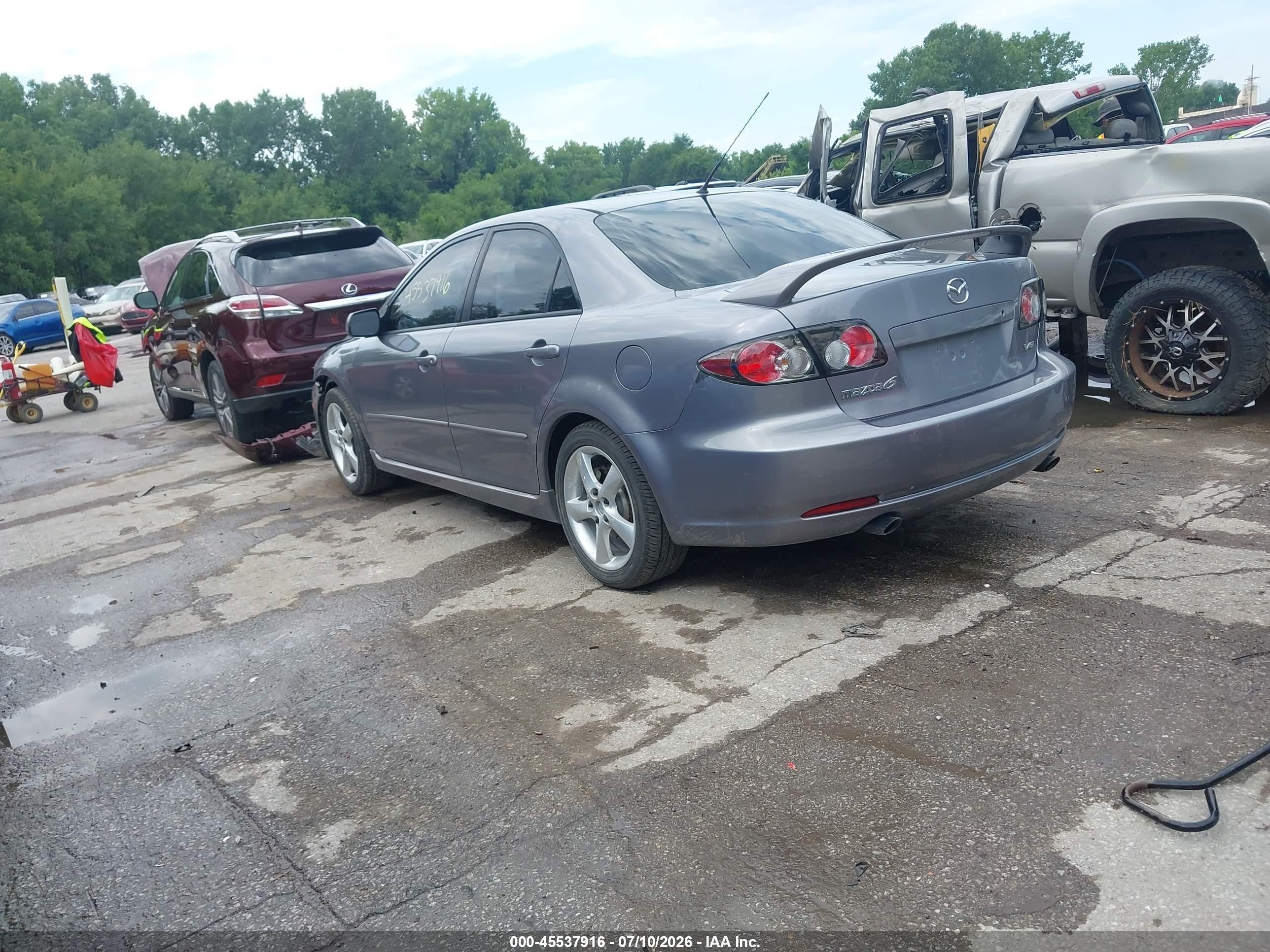 2006 Mazda Mazda6 Sport S Gray vin: 1YVHP80DX65M38708