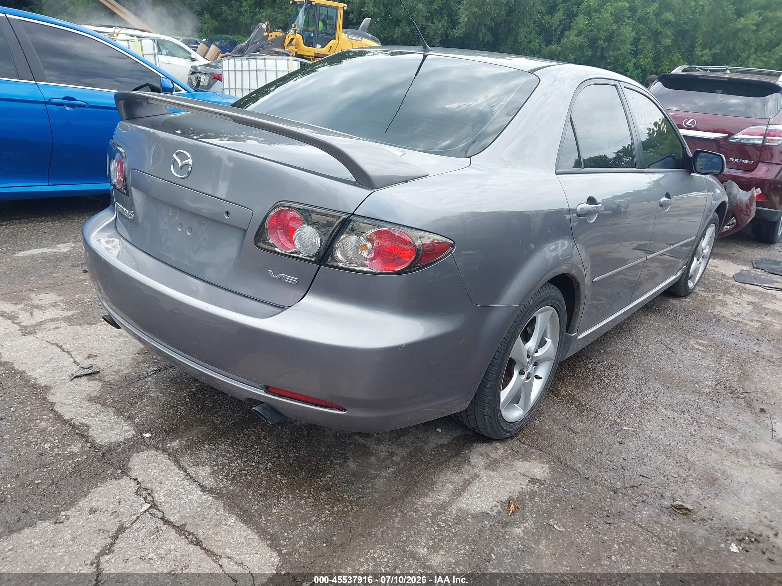 2006 Mazda Mazda6 Sport S Gray vin: 1YVHP80DX65M38708