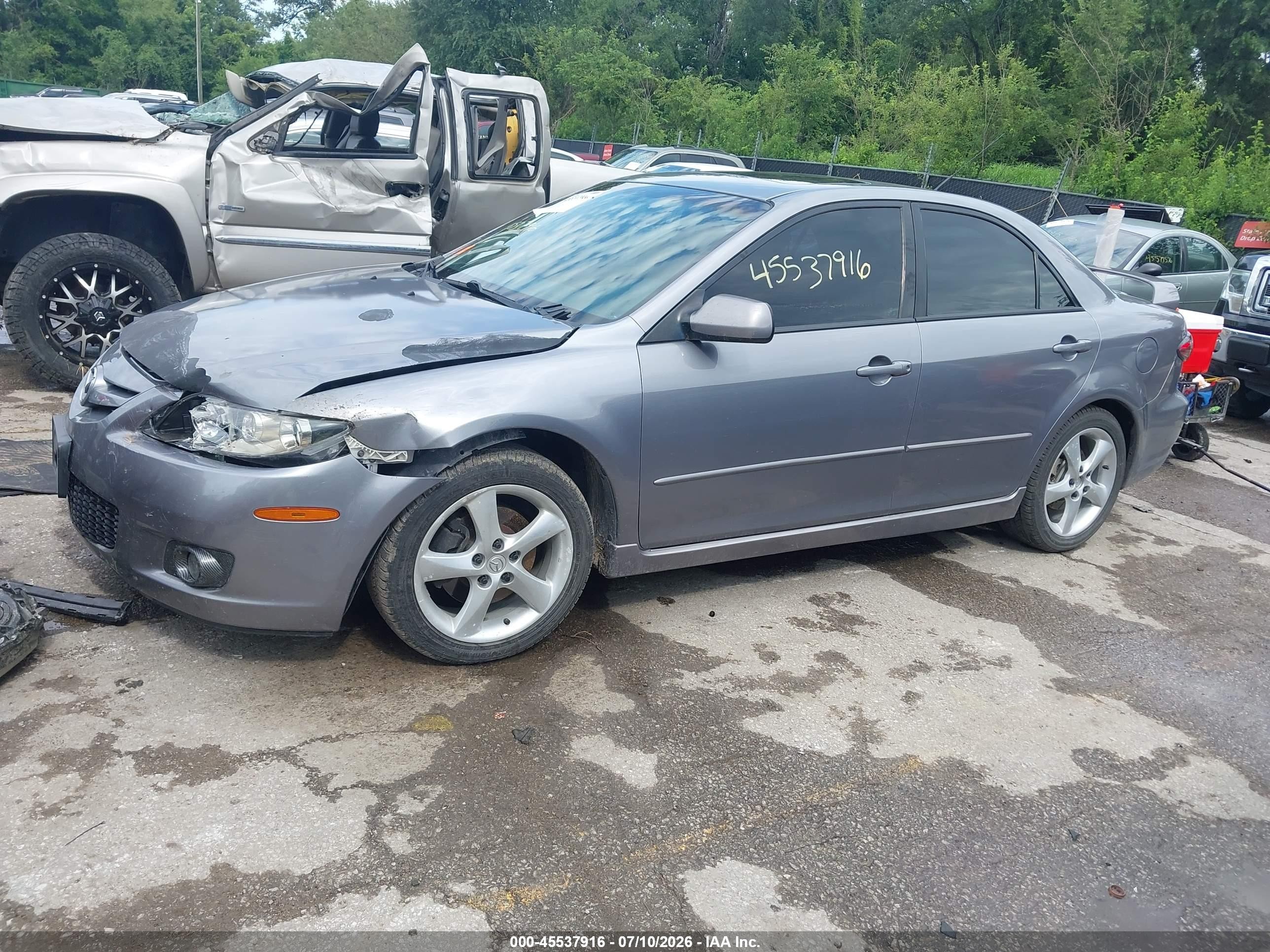 2006 Mazda Mazda6 Sport S Gray vin: 1YVHP80DX65M38708