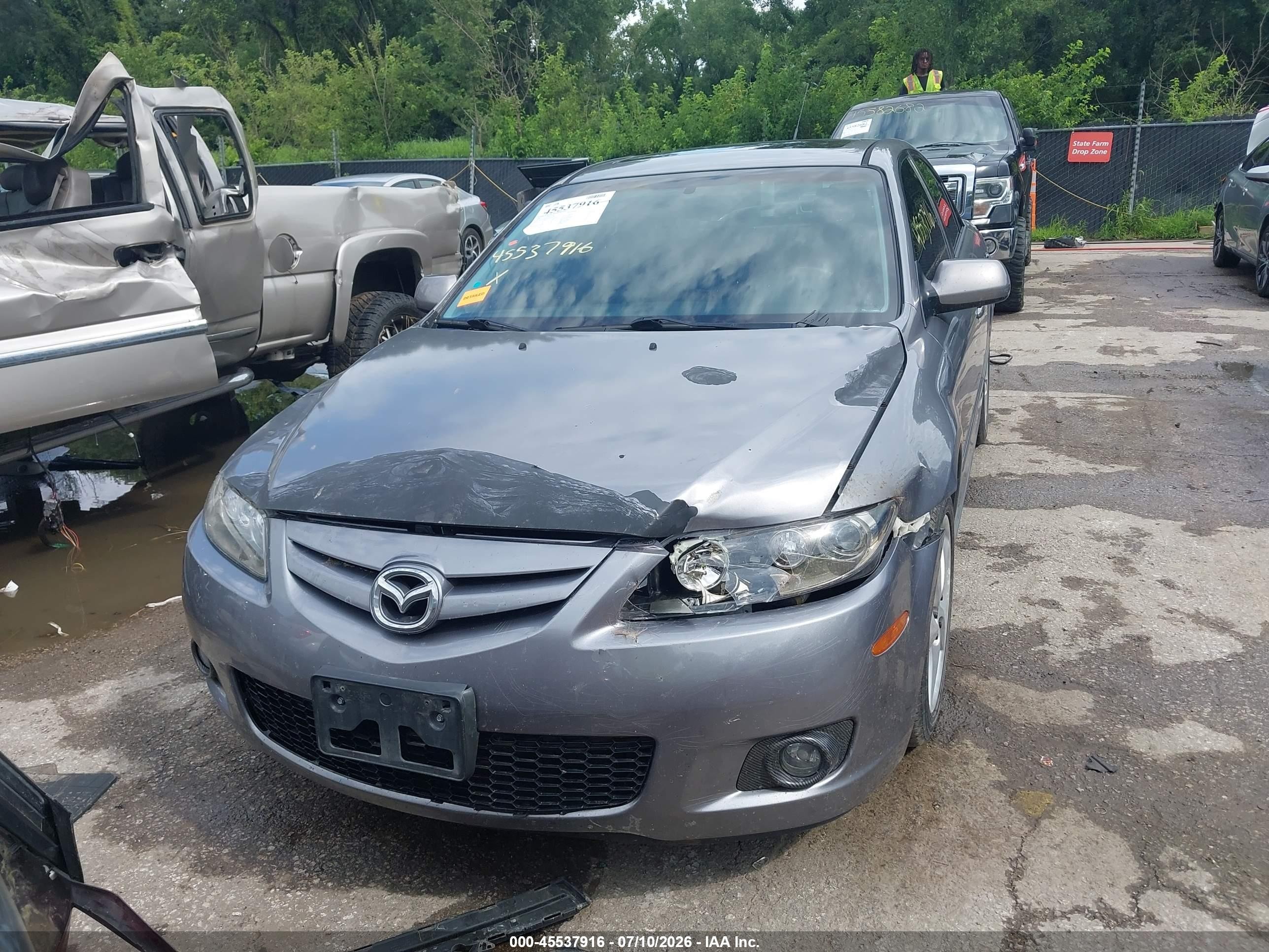 2006 Mazda Mazda6 Sport S Gray vin: 1YVHP80DX65M38708
