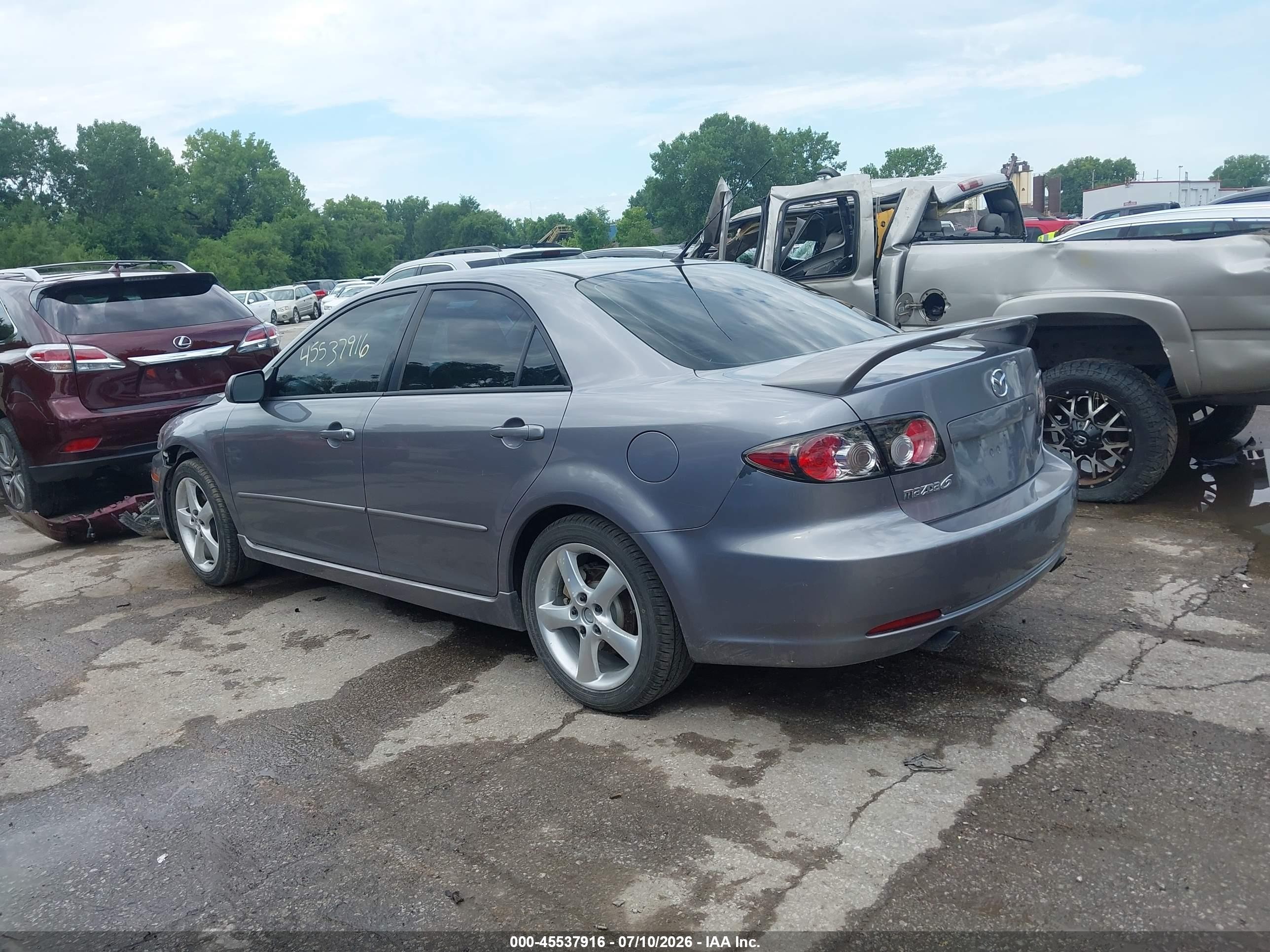 2006 Mazda Mazda6 Sport S Gray vin: 1YVHP80DX65M38708