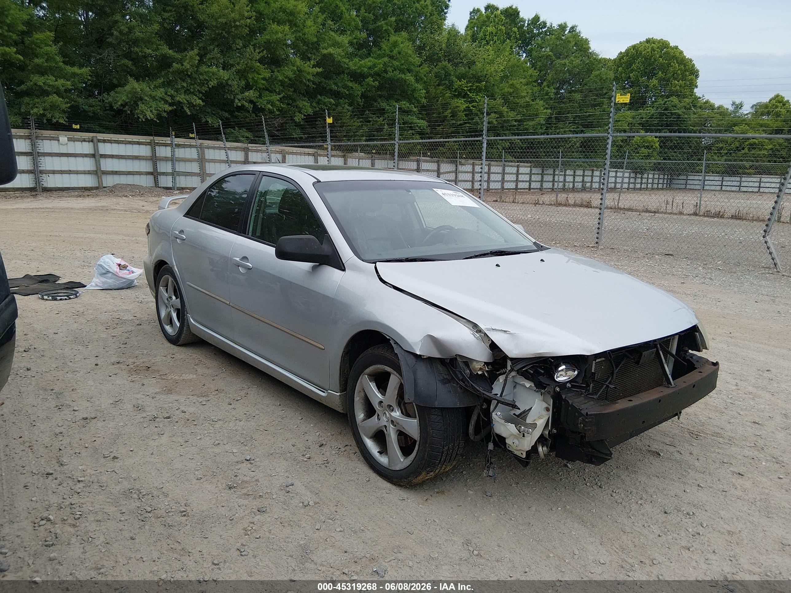 2008 Mazda Mazda6 S Touring Silver vin: 1YVHP80DX85M12239