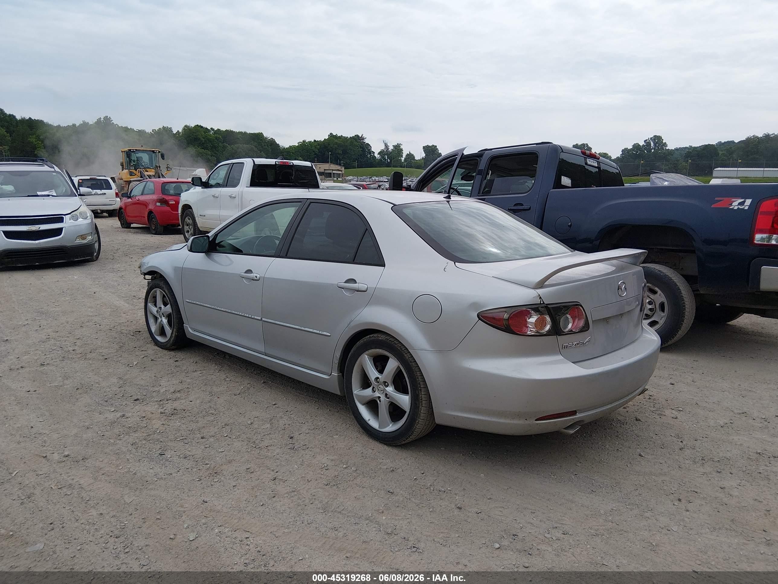 2008 Mazda Mazda6 S Touring Silver vin: 1YVHP80DX85M12239