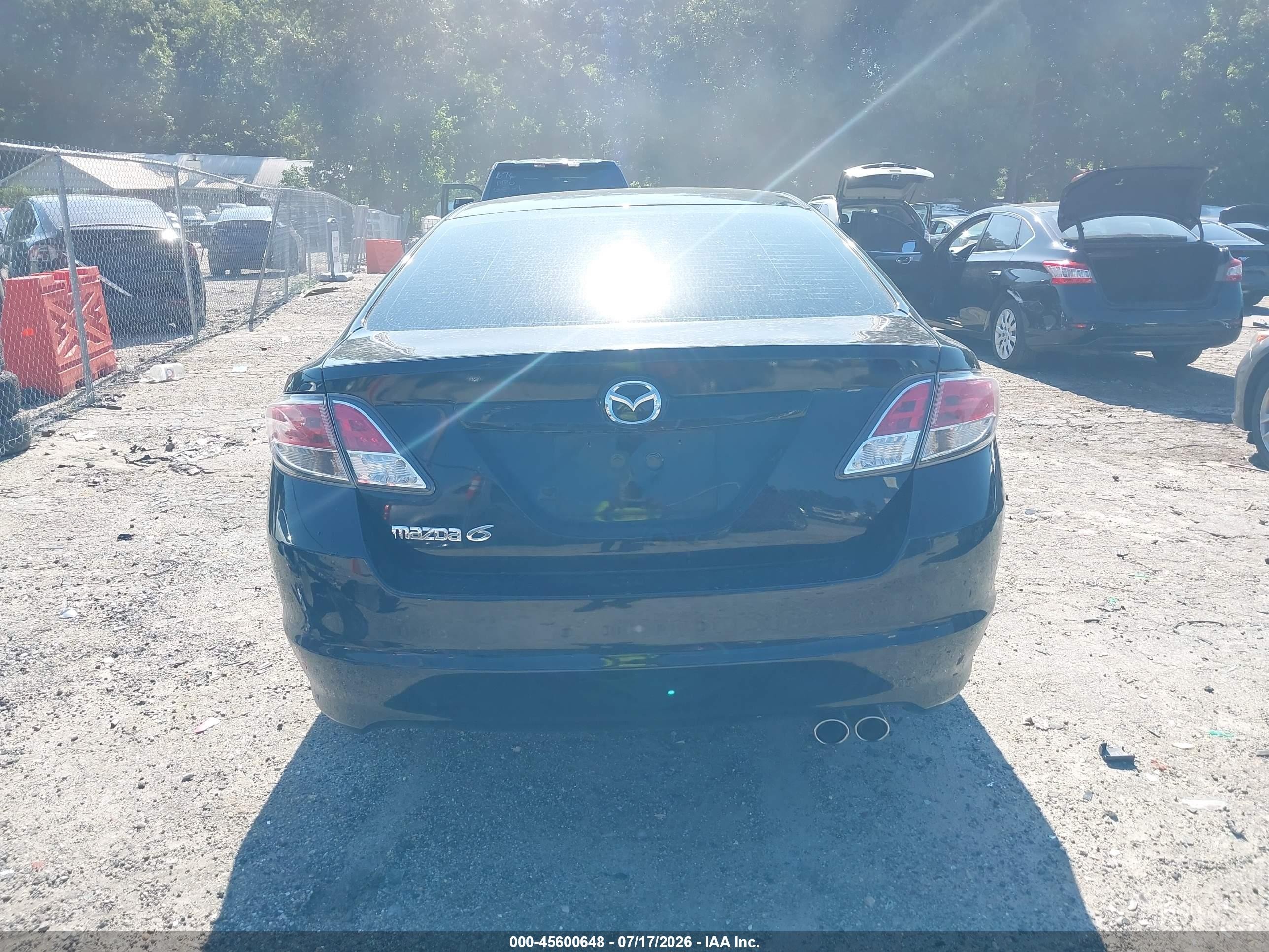2009 Mazda Mazda6 I Sport Черный vin: 1YVHP81A095M18413