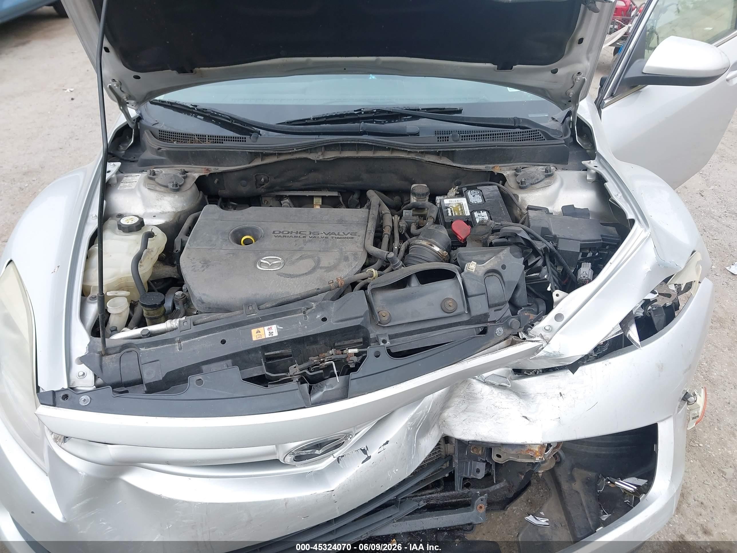 2009 Mazda Mazda6 I Sport Silver vin: 1YVHP81A095M24809