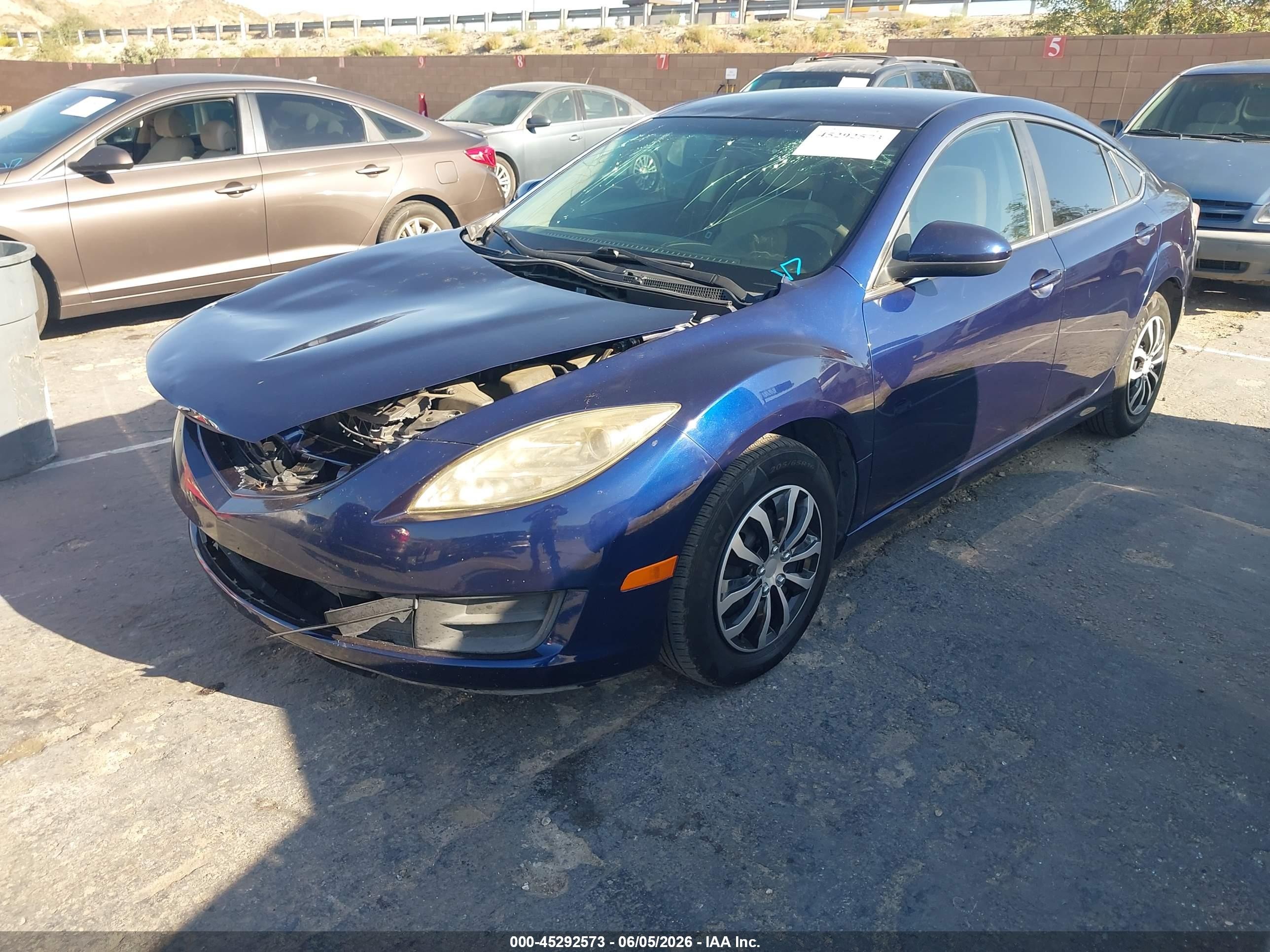 2009 Mazda Mazda6 I Sport Синий vin: 1YVHP81A195M32076