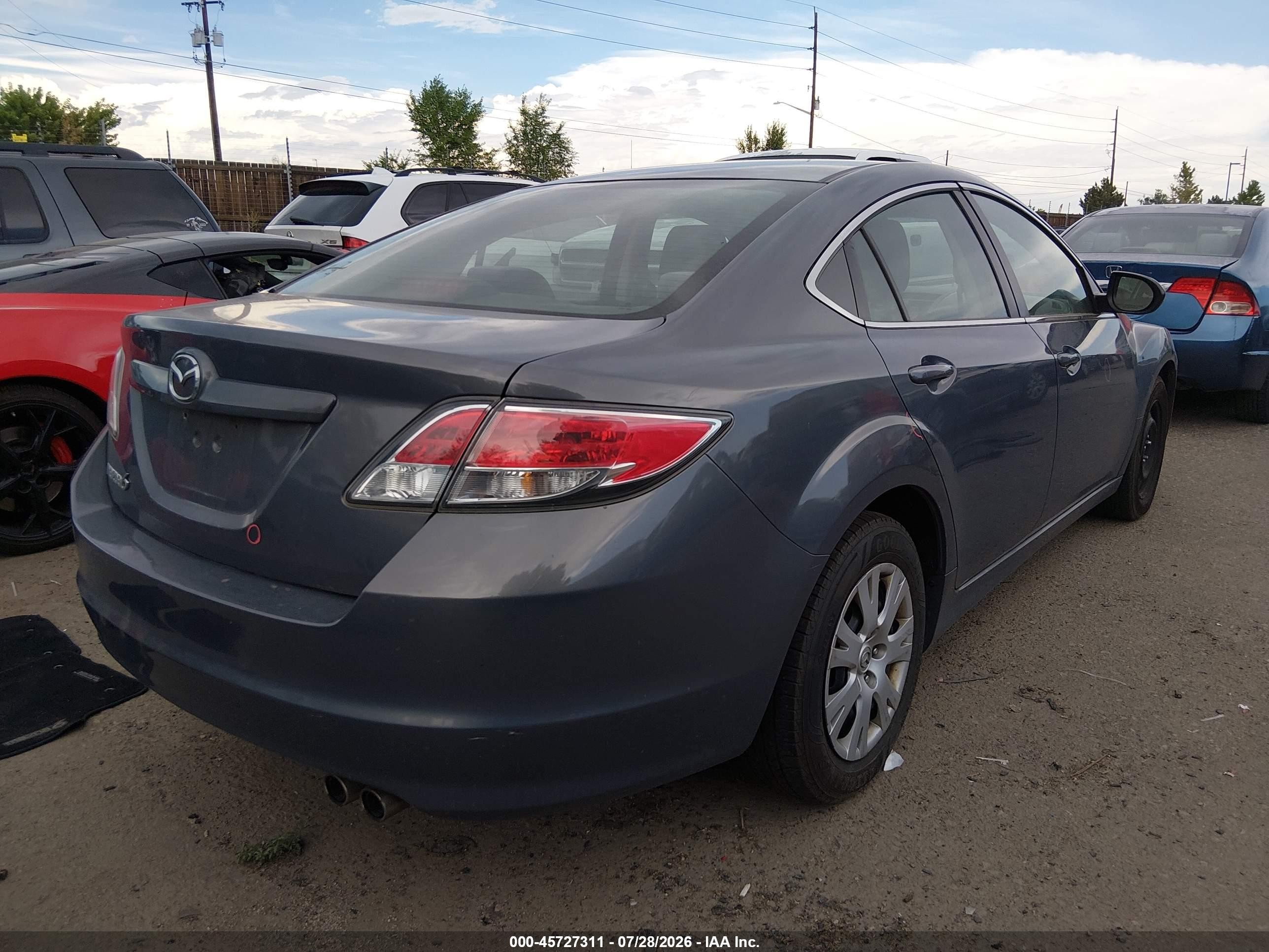 2009 Mazda 6 I Gray vin: 1YVHP81A395M18163
