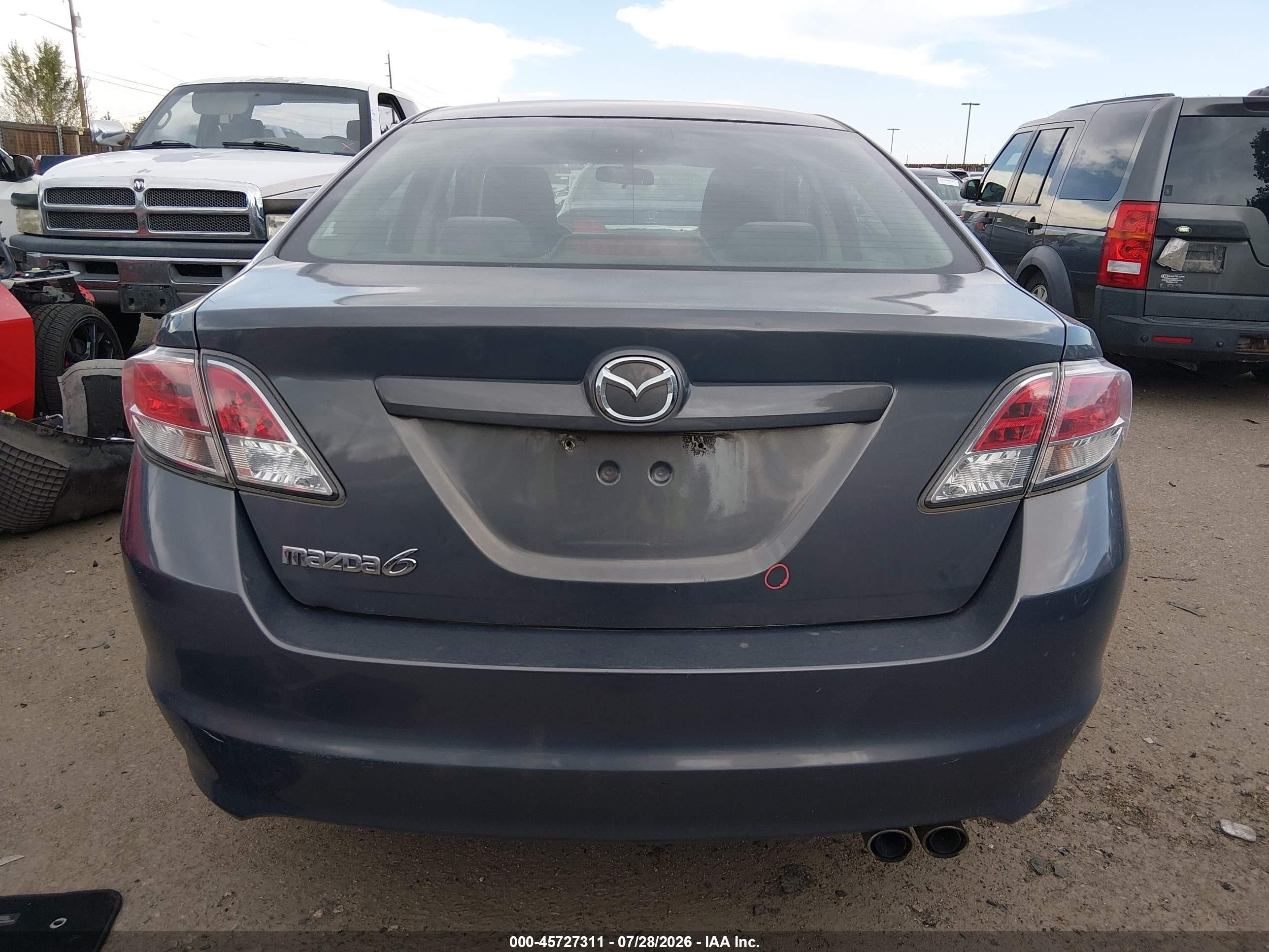 2009 Mazda 6 I Gray vin: 1YVHP81A395M18163
