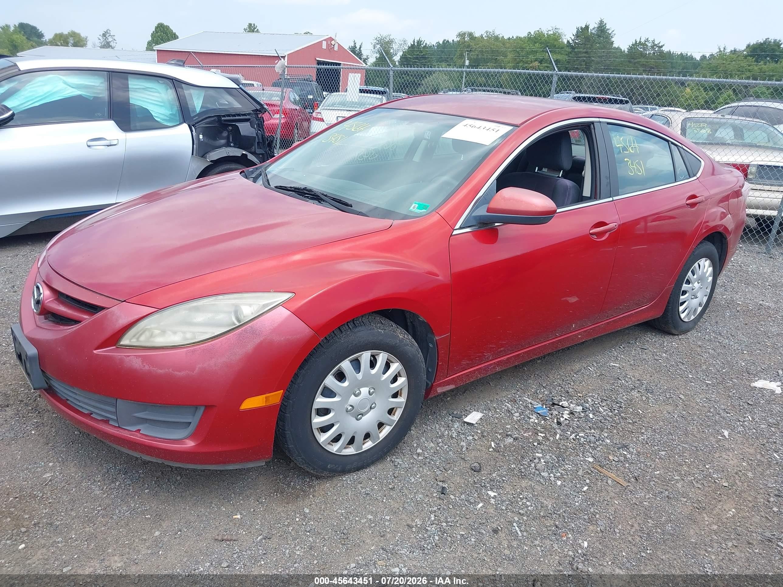 2009 Mazda Mazda6 I Sport Красный vin: 1YVHP81A695M34762