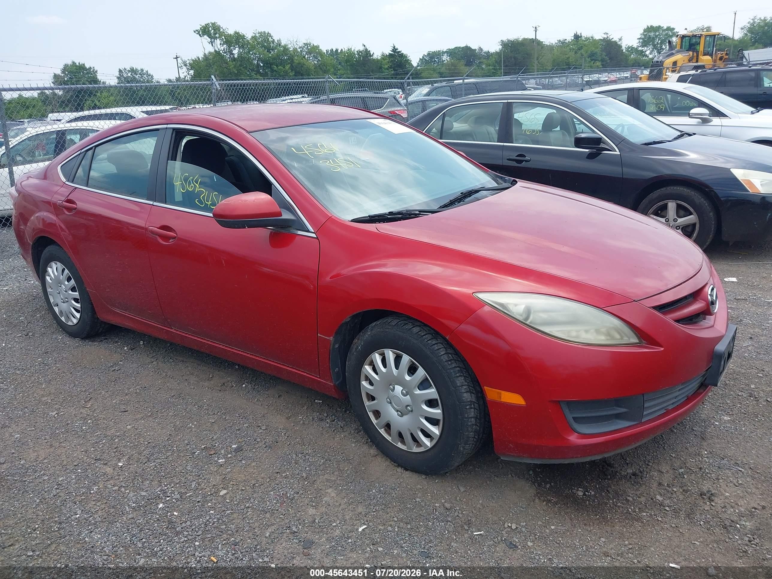 2009 Mazda Mazda6 I Sport Красный vin: 1YVHP81A695M34762