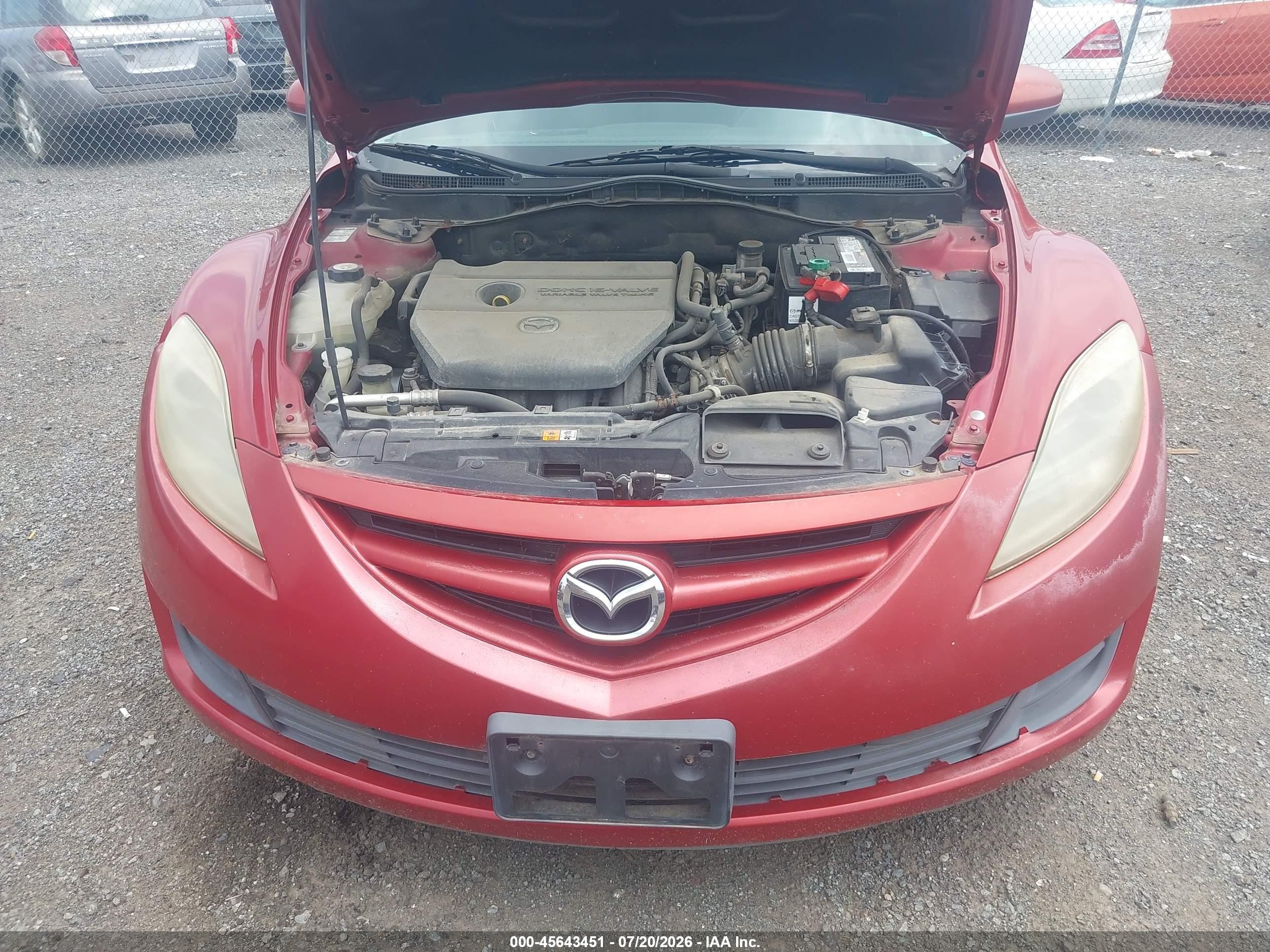 2009 Mazda Mazda6 I Sport Красный vin: 1YVHP81A695M34762