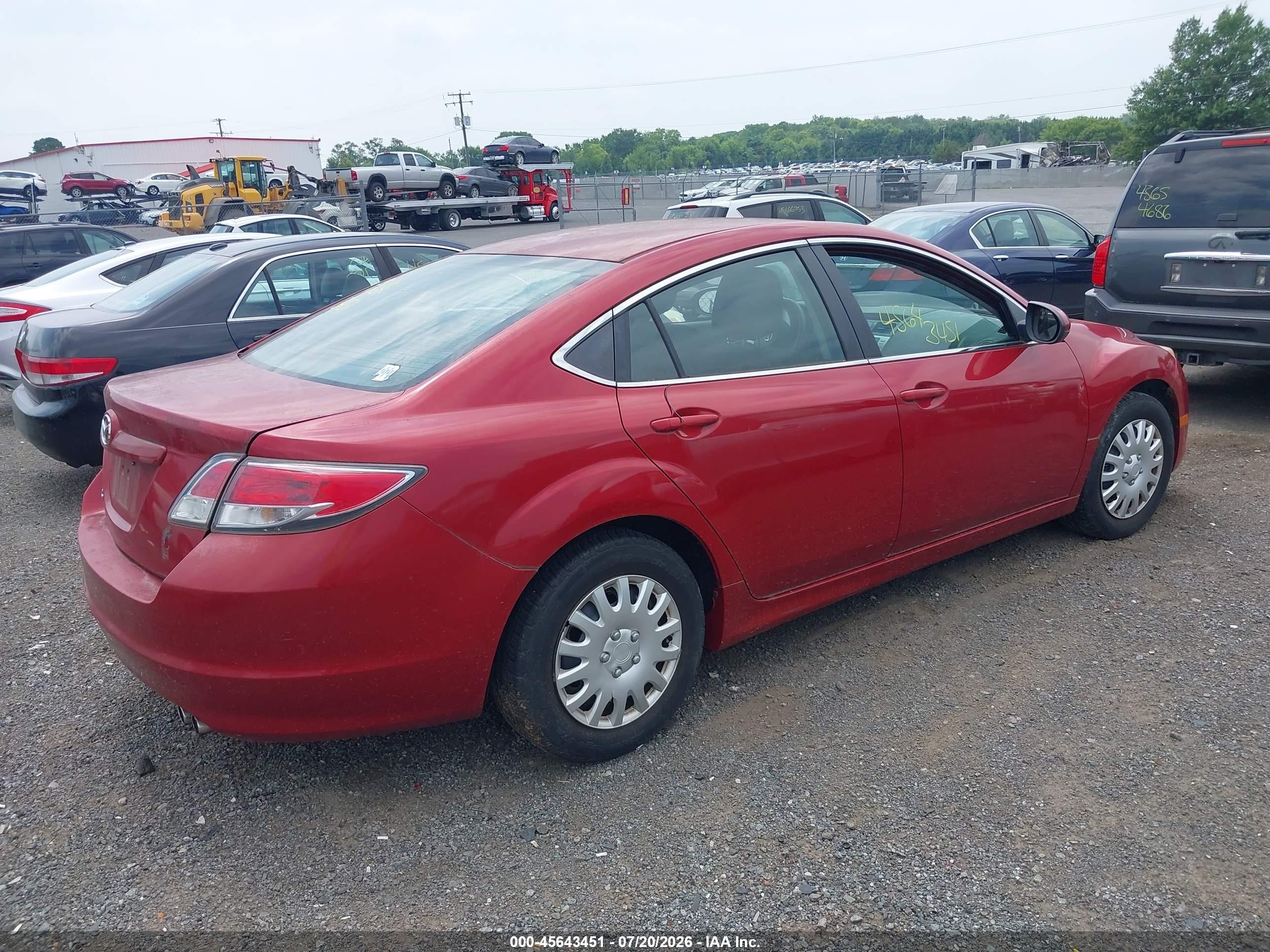 2009 Mazda Mazda6 I Sport Красный vin: 1YVHP81A695M34762