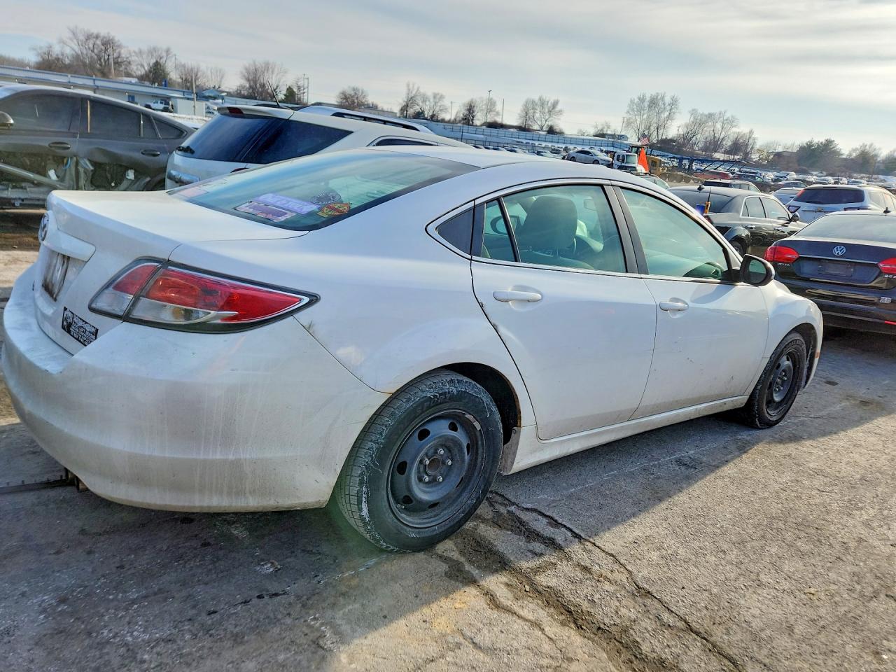 2009 Mazda 6 I White vin: 1YVHP81A795M20501