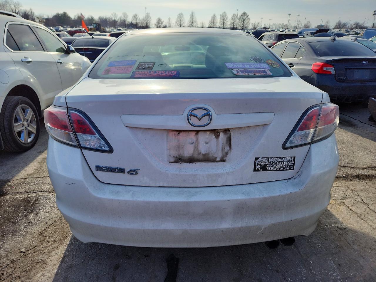 2009 Mazda 6 I White vin: 1YVHP81A795M20501
