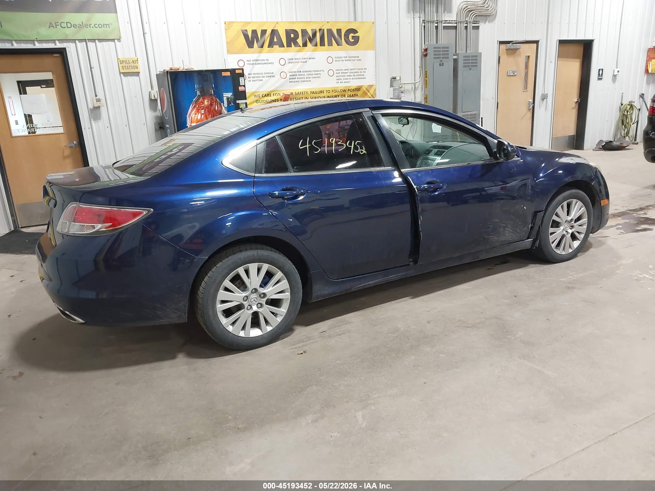 2009 Mazda Mazda6 S Sport Blue vin: 1YVHP81B395M52175