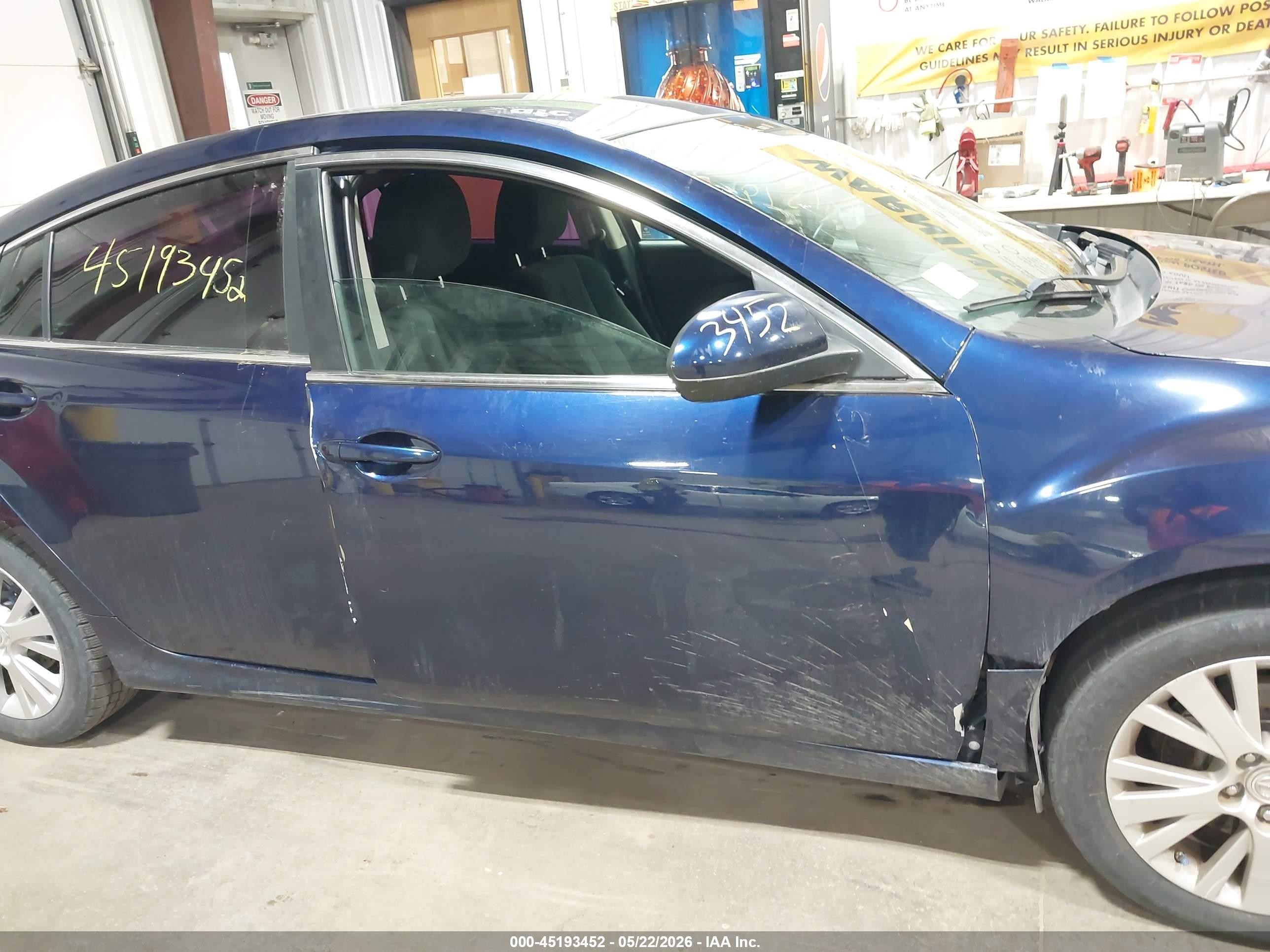 2009 Mazda Mazda6 S Sport Blue vin: 1YVHP81B395M52175
