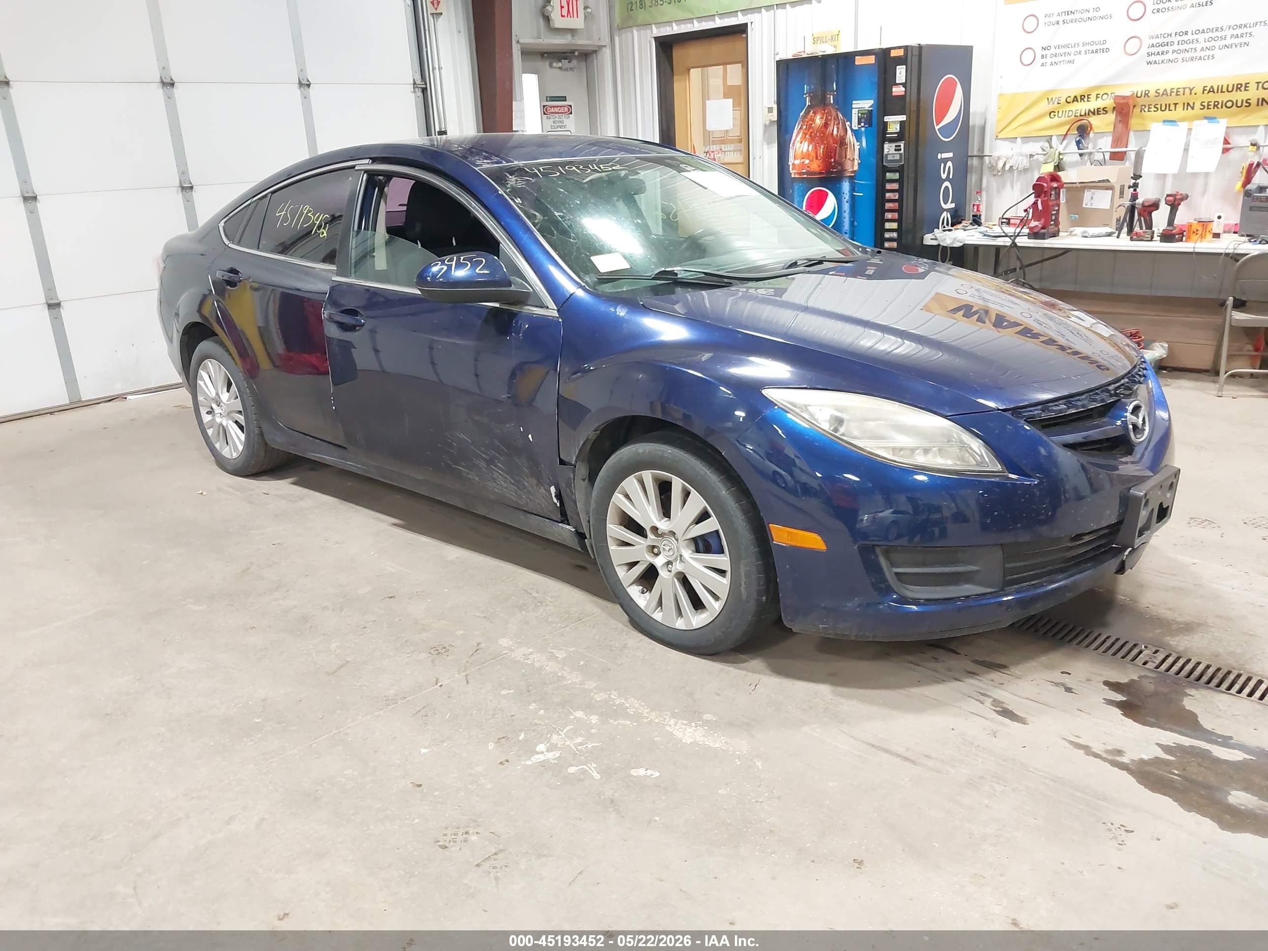 2009 Mazda Mazda6 S Sport Blue vin: 1YVHP81B395M52175