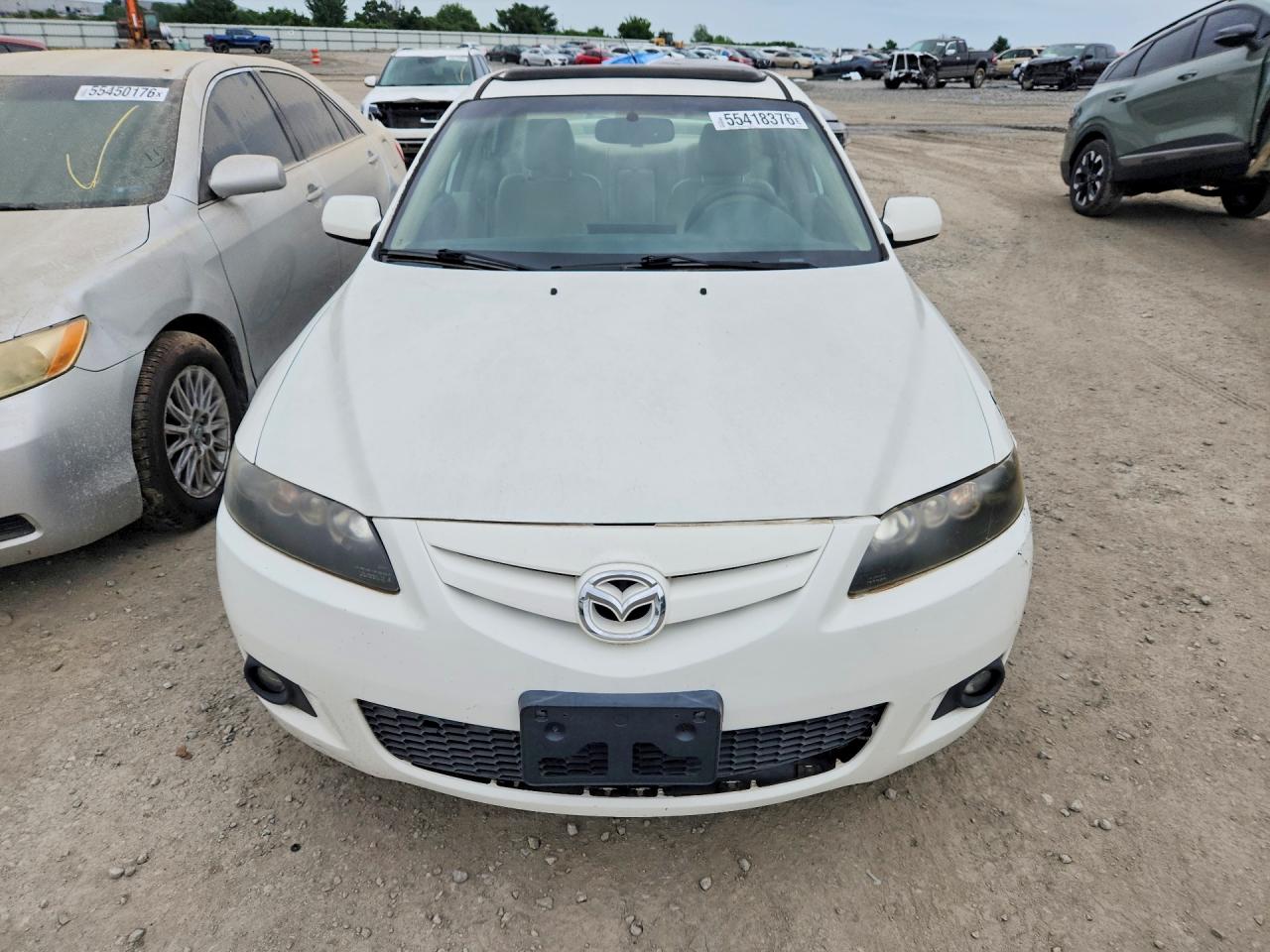 2007 Mazda 6 S White vin: 1YVHP81D375M41711
