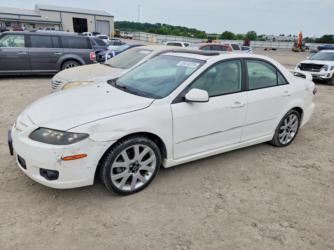 2007 Mazda 6 S White vin: 1YVHP81D375M41711