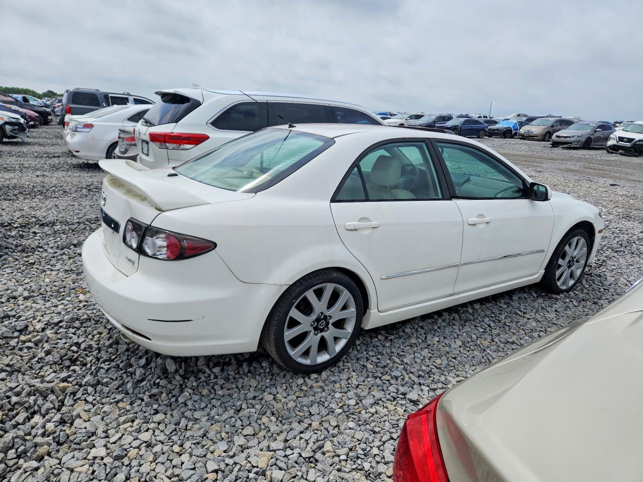 2007 Mazda 6 S White vin: 1YVHP81D375M41711